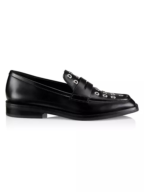 Shop 3.1 Phillip Lim Alexa Eyelet Leather Penny Loafers | Saks Fifth Avenue