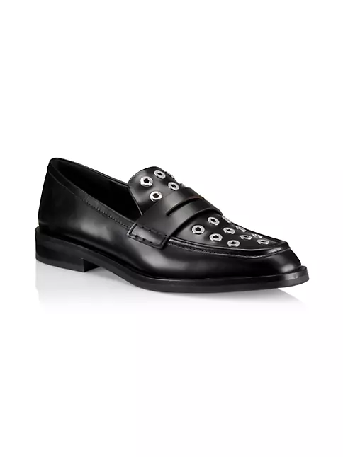 Shop 3.1 Phillip Lim Alexa Eyelet Leather Penny Loafers | Saks Fifth Avenue