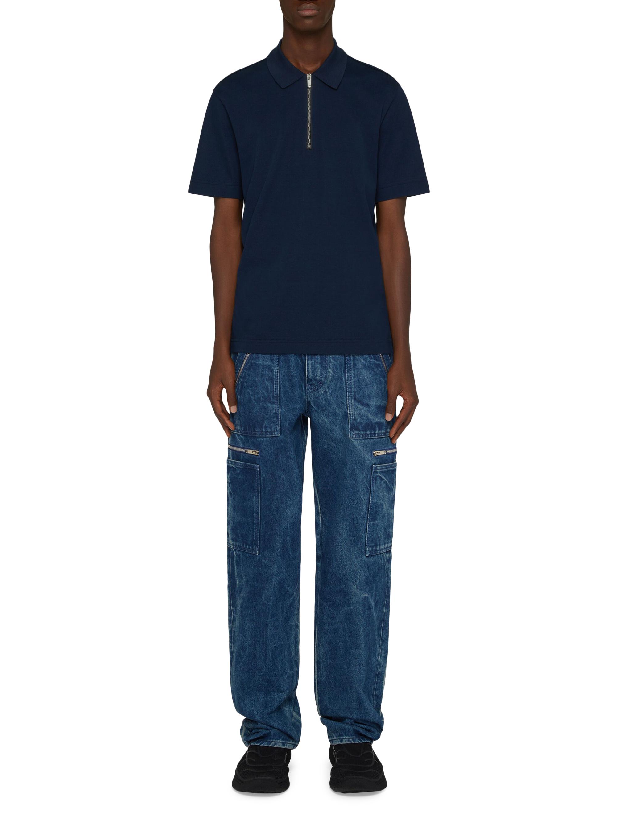 Givenchy Zippered Polo Shirt in Cotton | Saks Fifth Avenue
