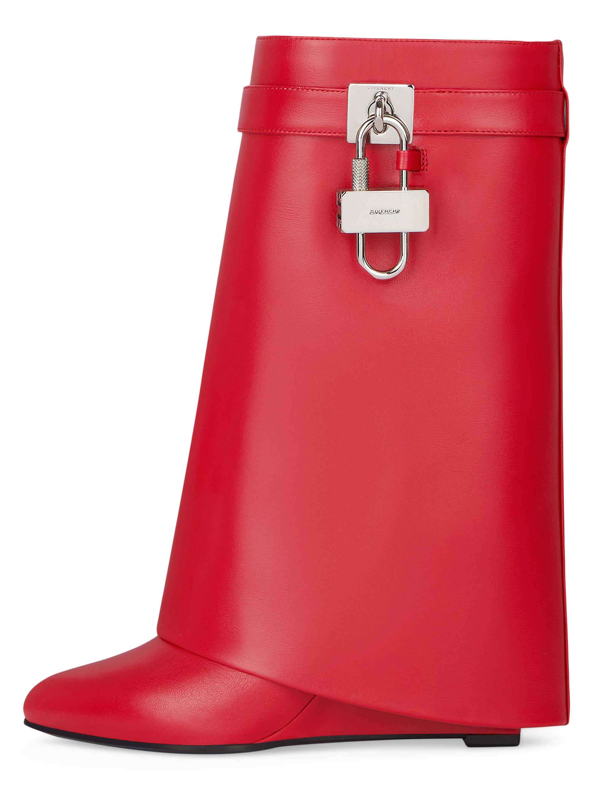 Givenchy Shark Lock Ankle Boots in Leather | Saks Fifth Avenue