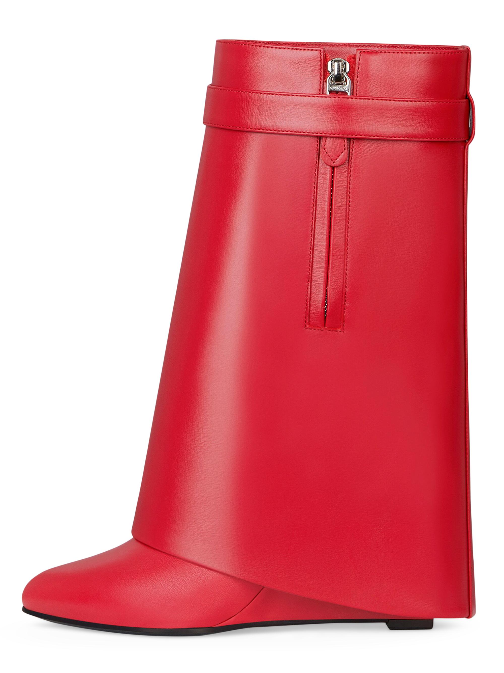 Givenchy Shark Lock Ankle Boots in Leather Saks Fifth Avenue