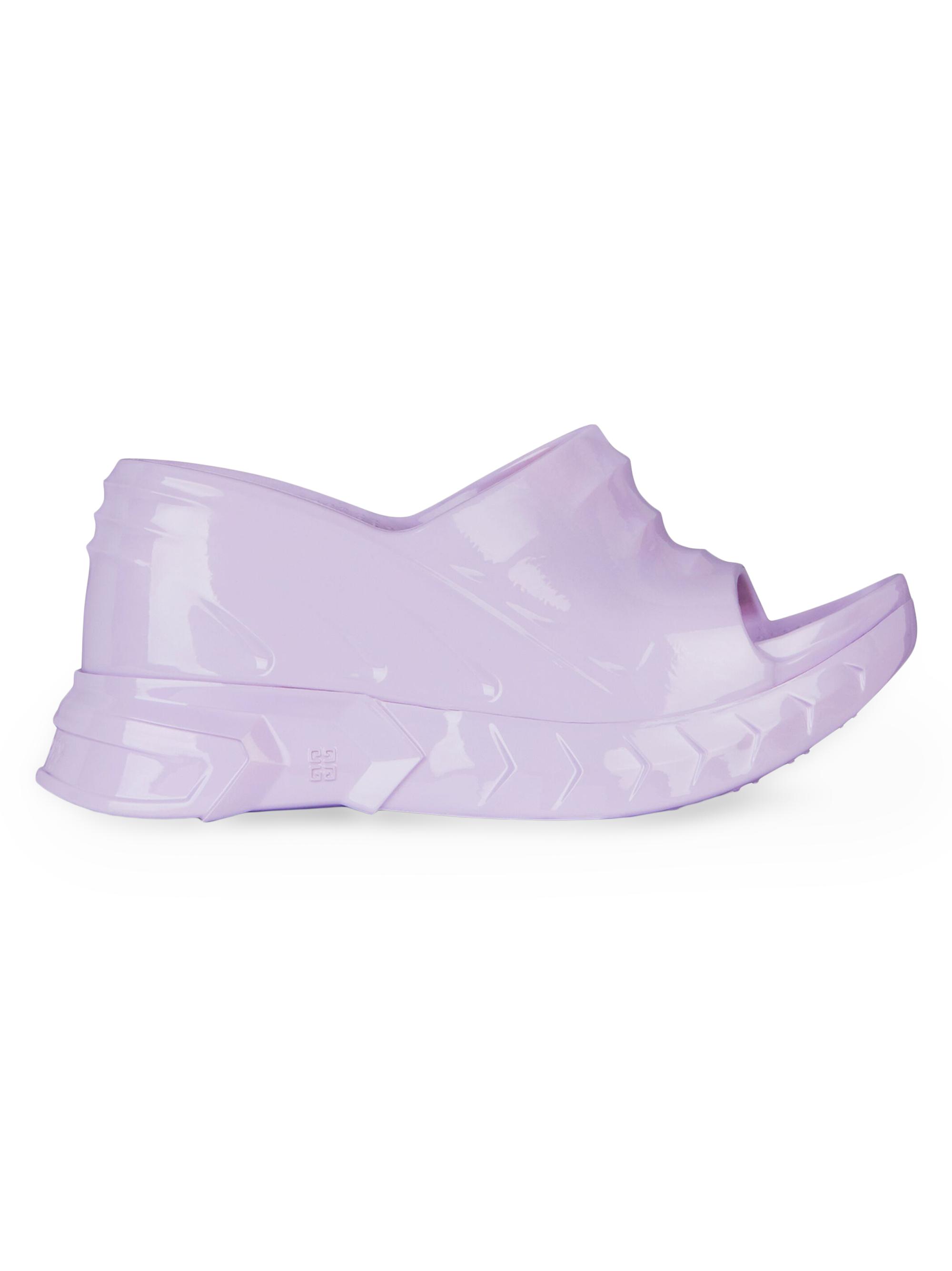 Givenchy Women's Marshmallow Wedge Sandals in Rubber - Lilac