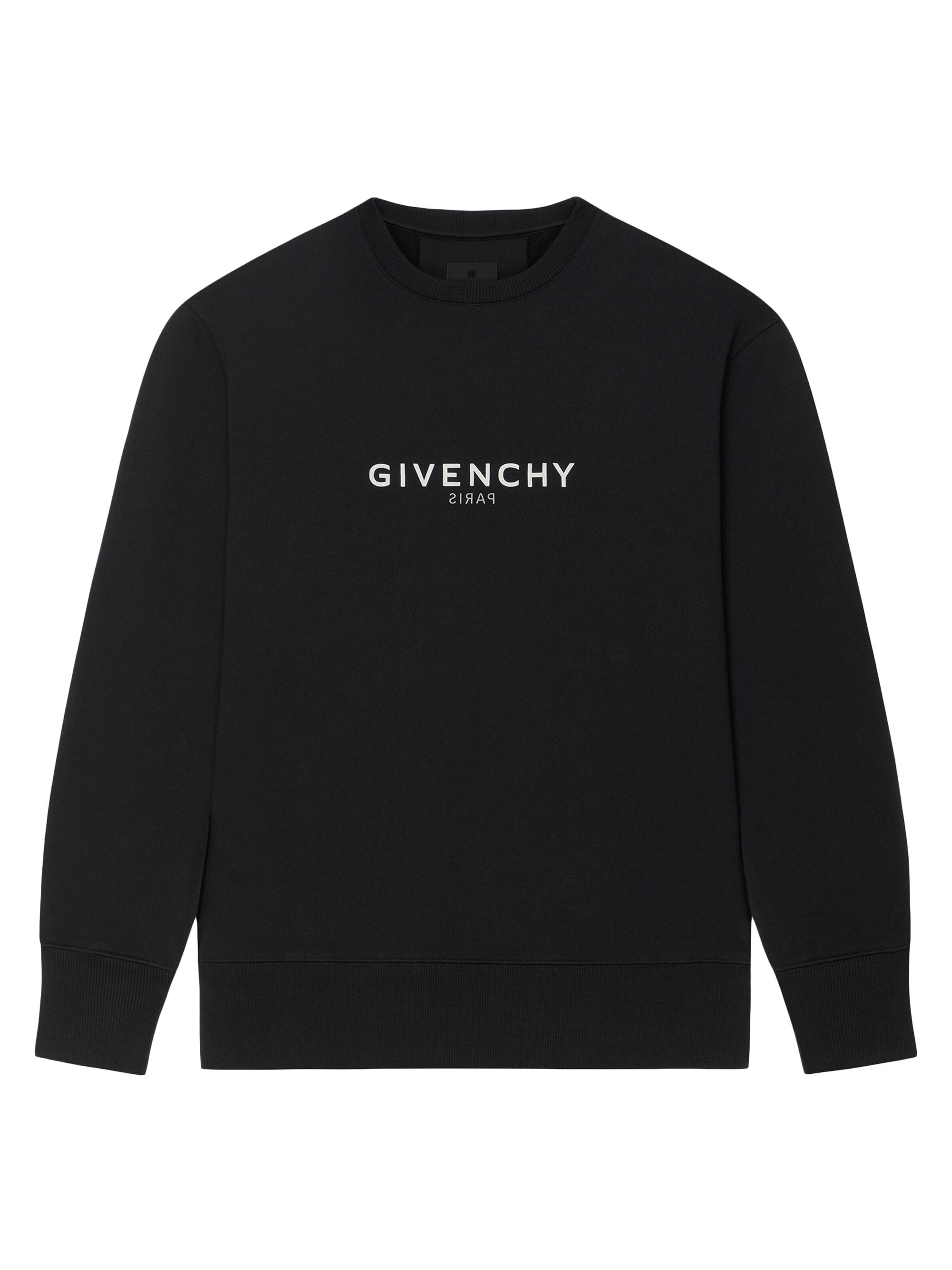 Givenchy Men's Slim Fit Sweatshirt in Printed Felpa - Black