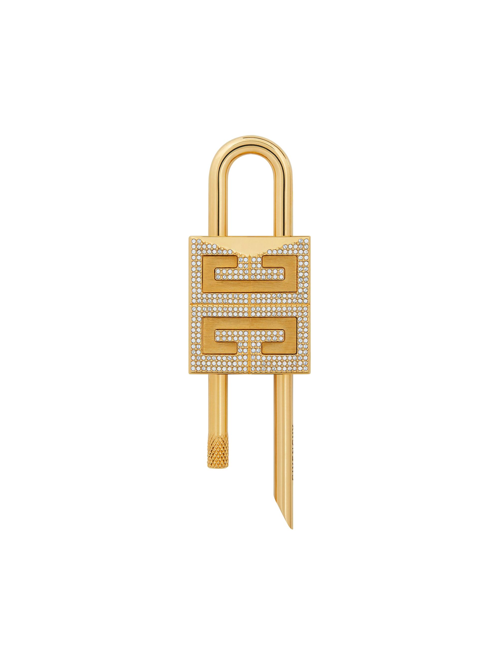 Givenchy Men's  4G Padlock in Metal with Crystals - Golden Yellow