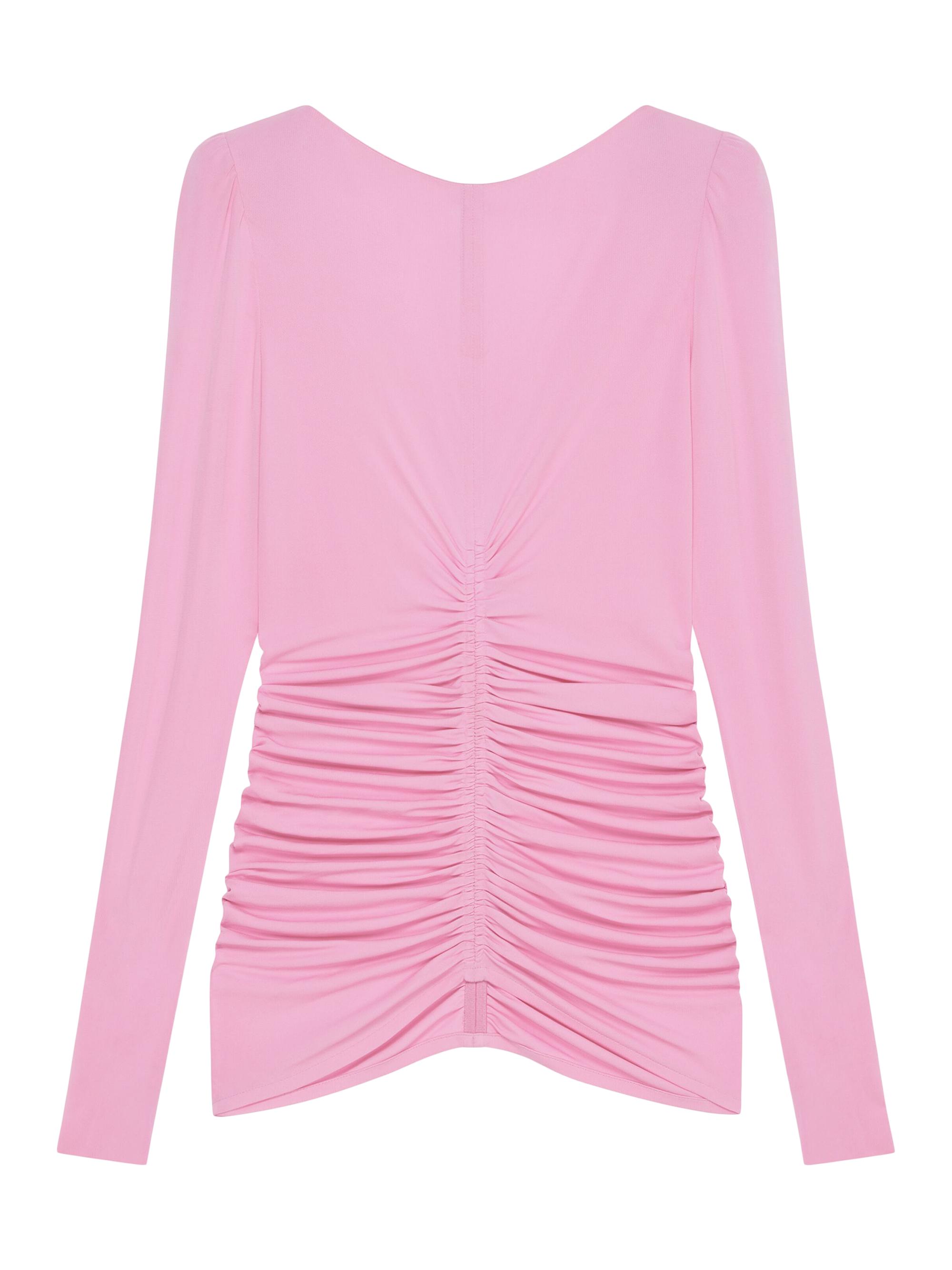 Givenchy Women's Ruched Top in Crepe - Bubblegum