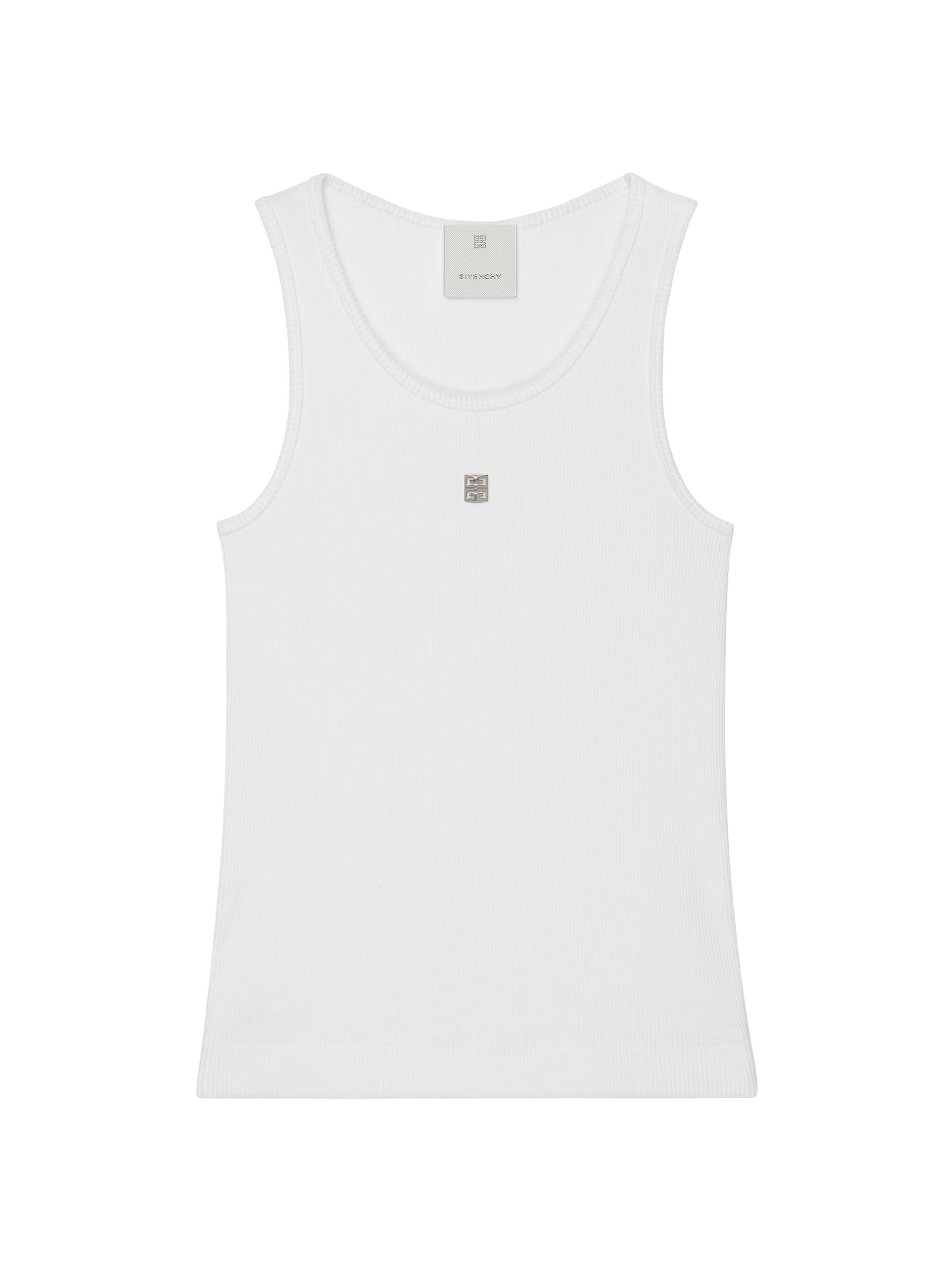 Givenchy Women's Extra Slim Fit Tank Top in Cotton - White
