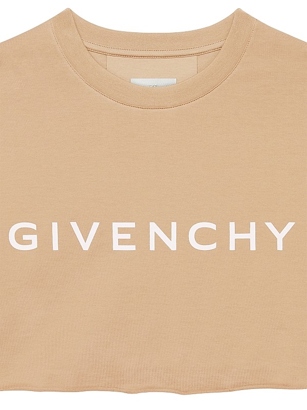 Shop Givenchy Archetype Cropped T-Shirt in Cotton | Saks Shop Givenchy Archetype Cropped T-Shirt in Cotton | Saks