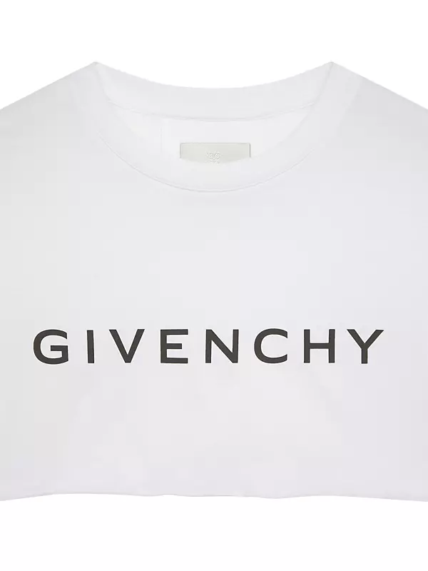 in Avenue Fifth | Shop Saks Cropped Cotton T-Shirt Givenchy