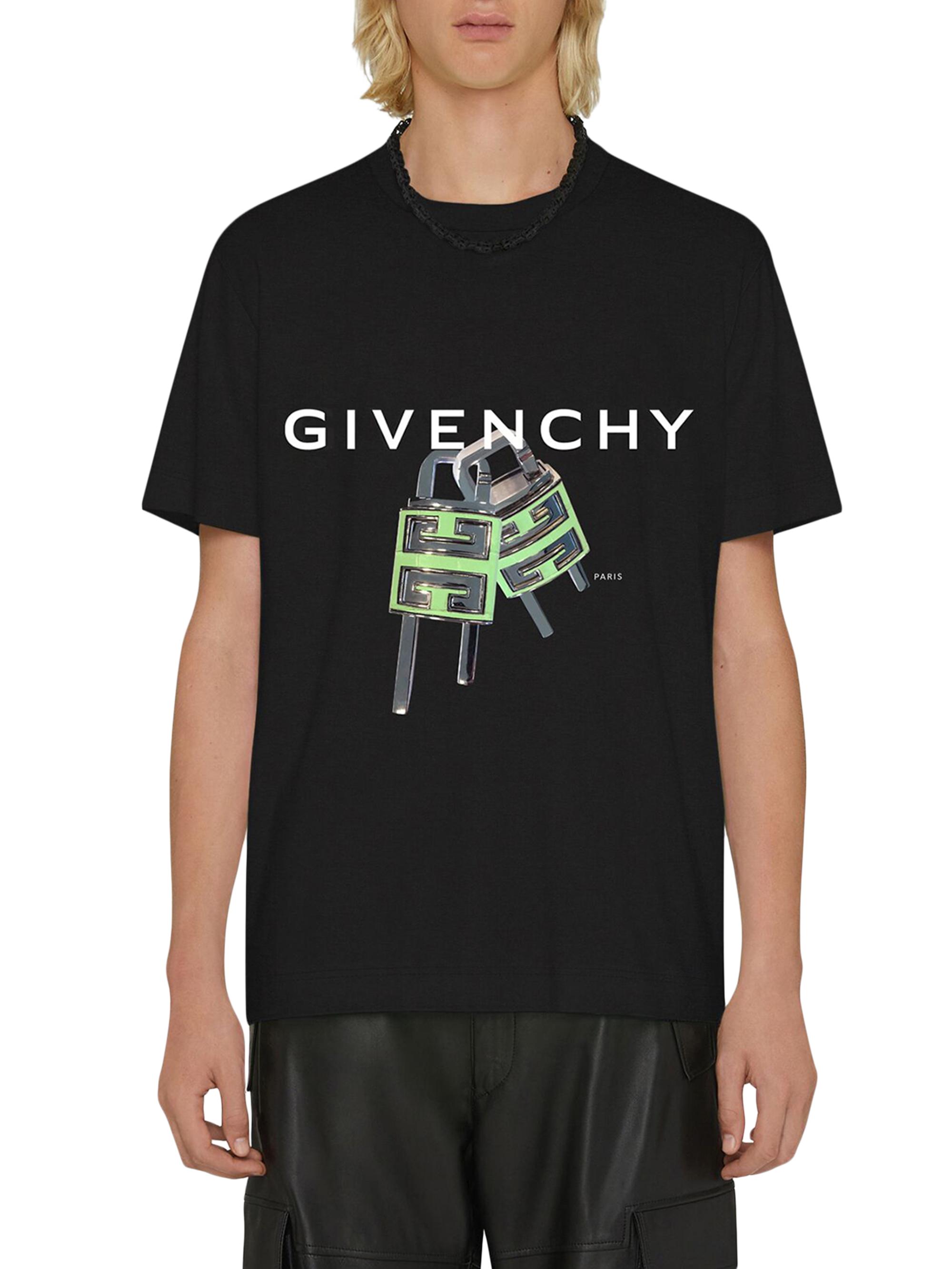 GIVENCH ロゴ 4G ロック スリムフィット コットン Tシャツ Givenchy 4G Lock Slim Fit T-Shirt | Saks Fifth Avenue
