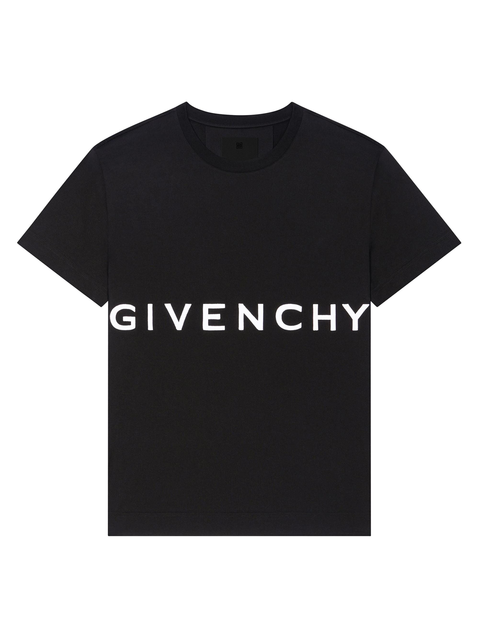 Givenchy Men's Oversized T-Shirt in Embroidered Jersey - Black