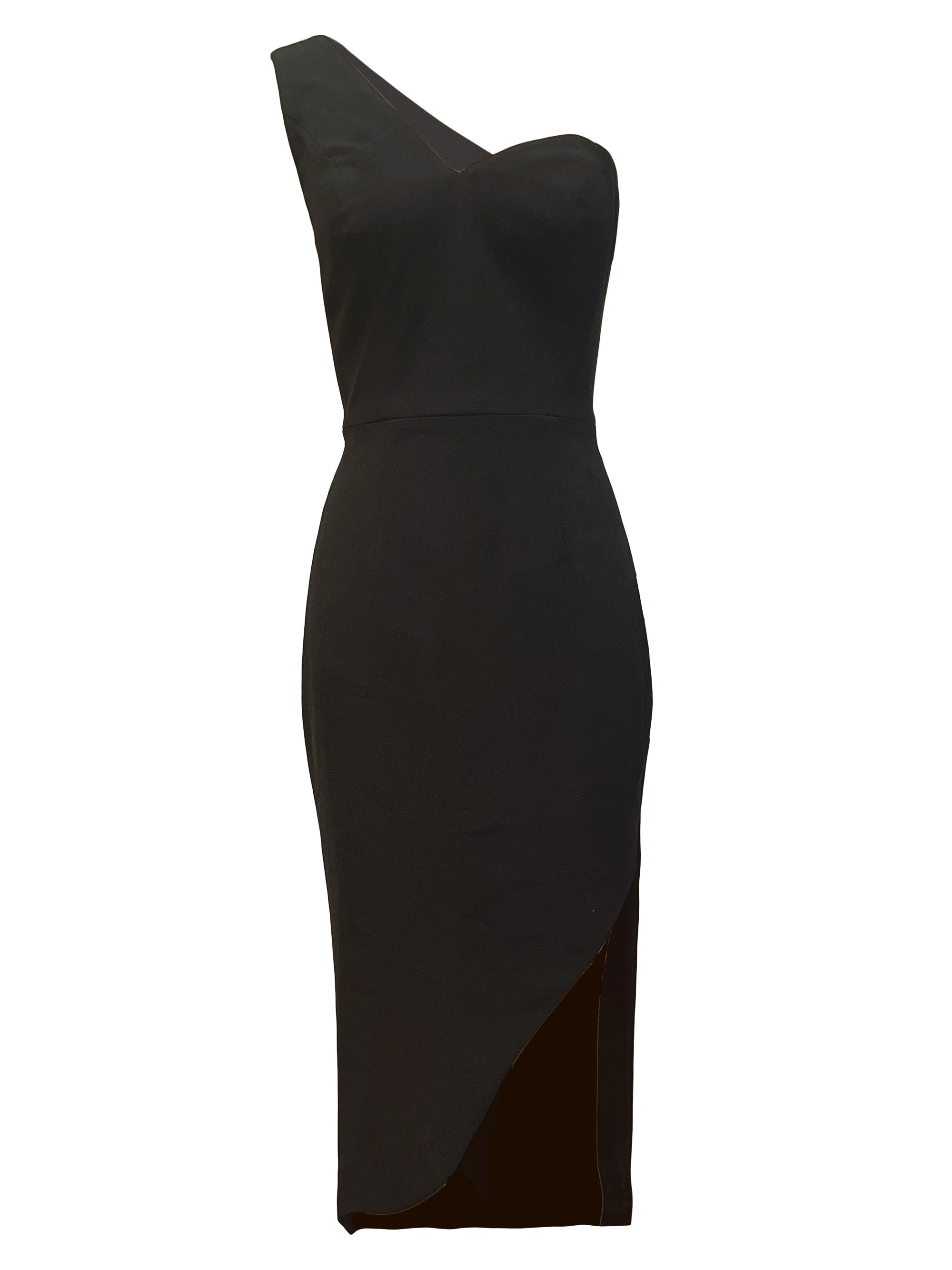 strapless open back dress Blue One-Shoulder Bodycon Mini Dress