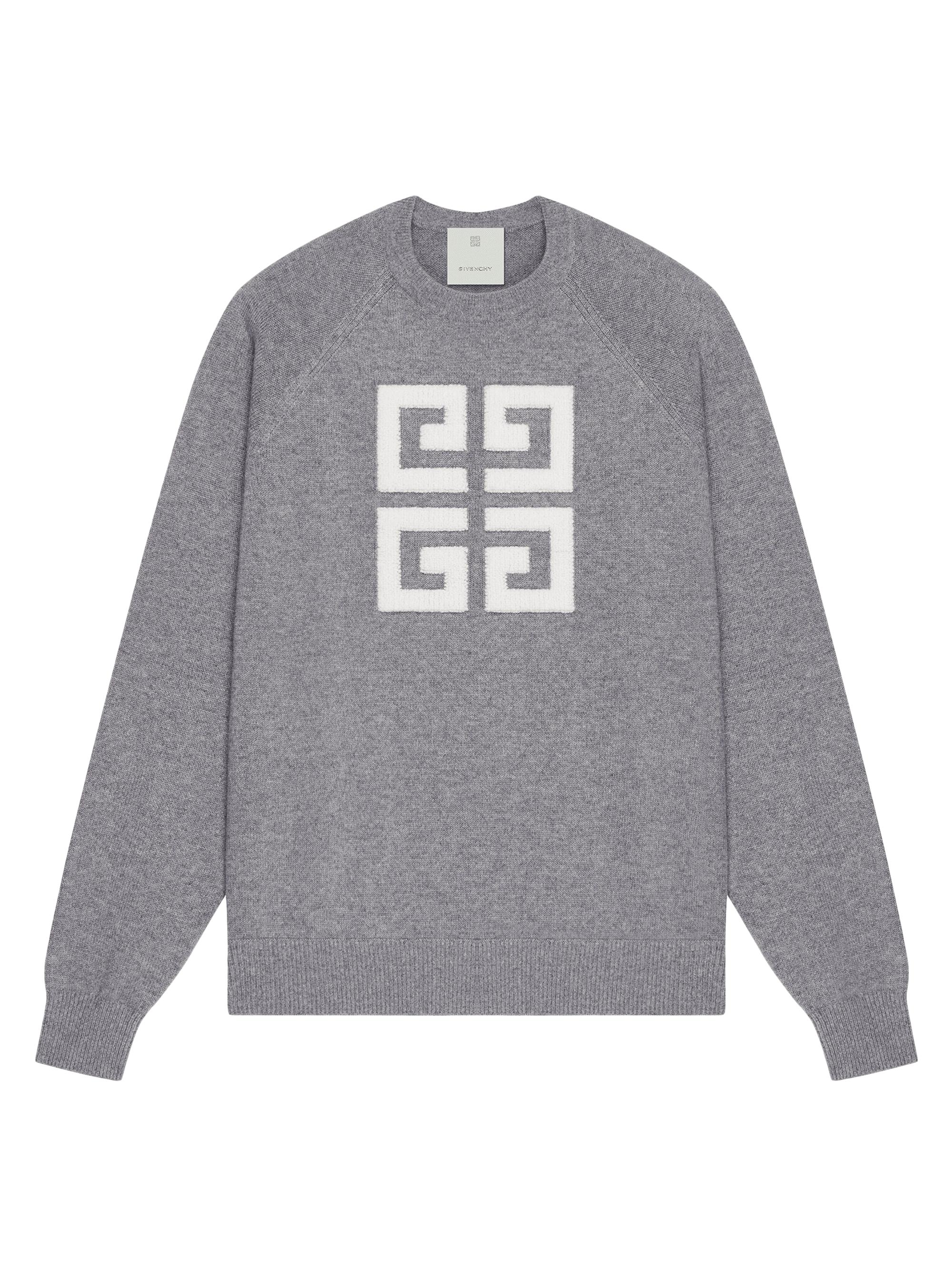 Givenchy Women's 4G Sweater in Cashmere - Grey Ecru