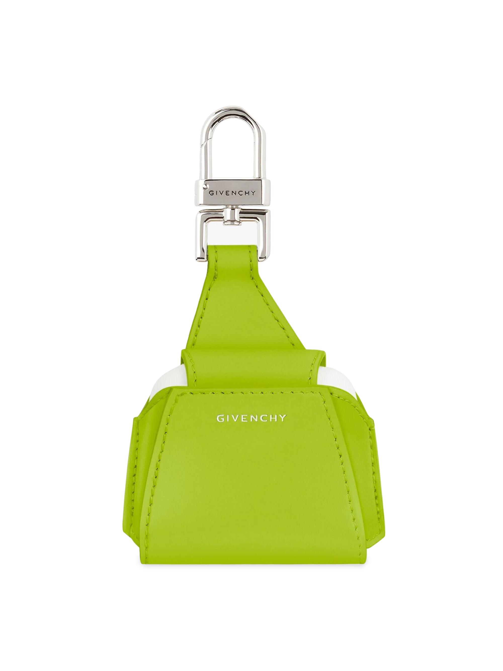 Givenchy Men's Antigona AirPods Case in Box Leather - Citrus Green