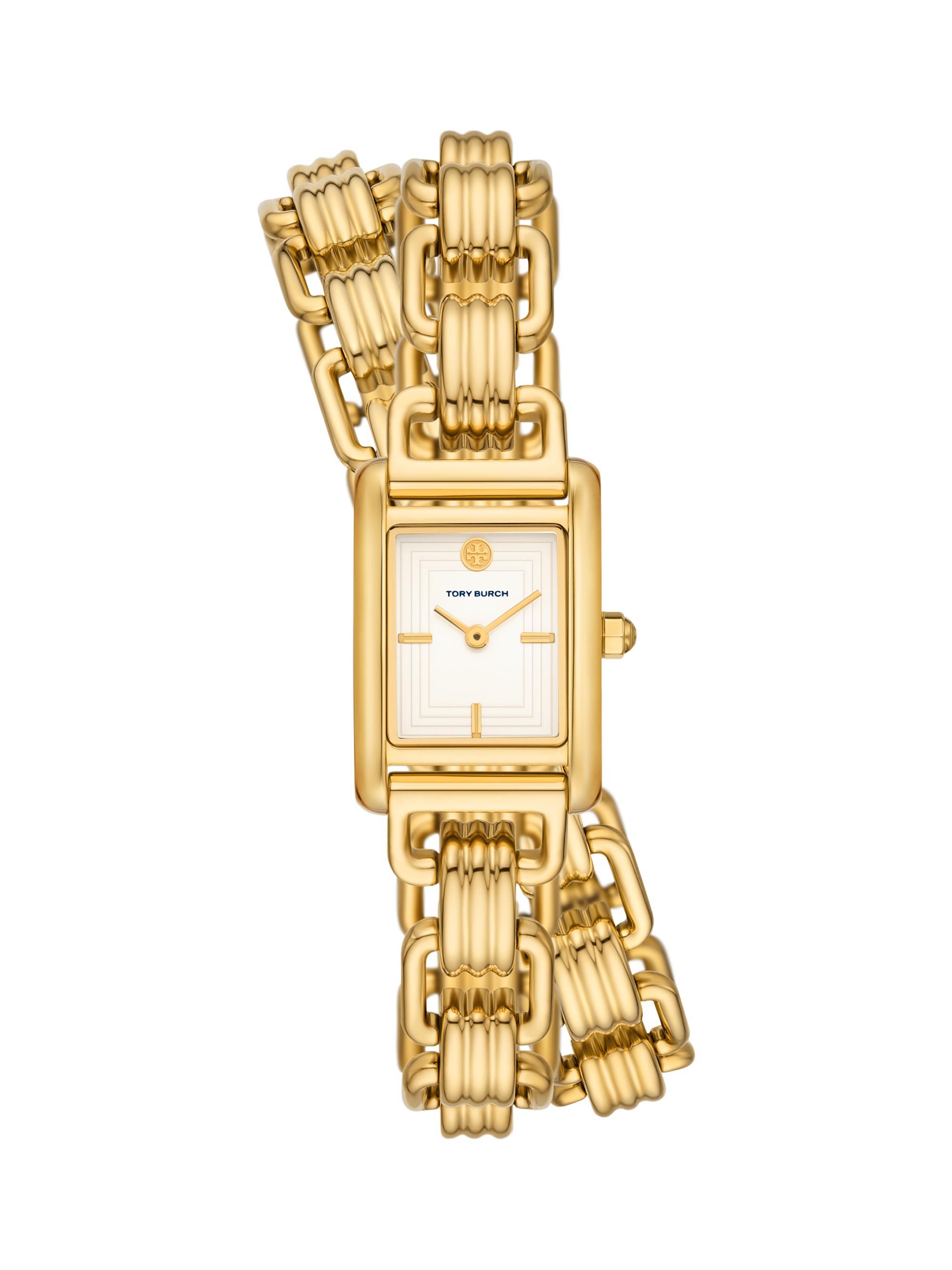 Tory Burch Women's Eleanor Mini Goldtone Stainless Steel Wrap Bracelet Watch - Yellow Gold