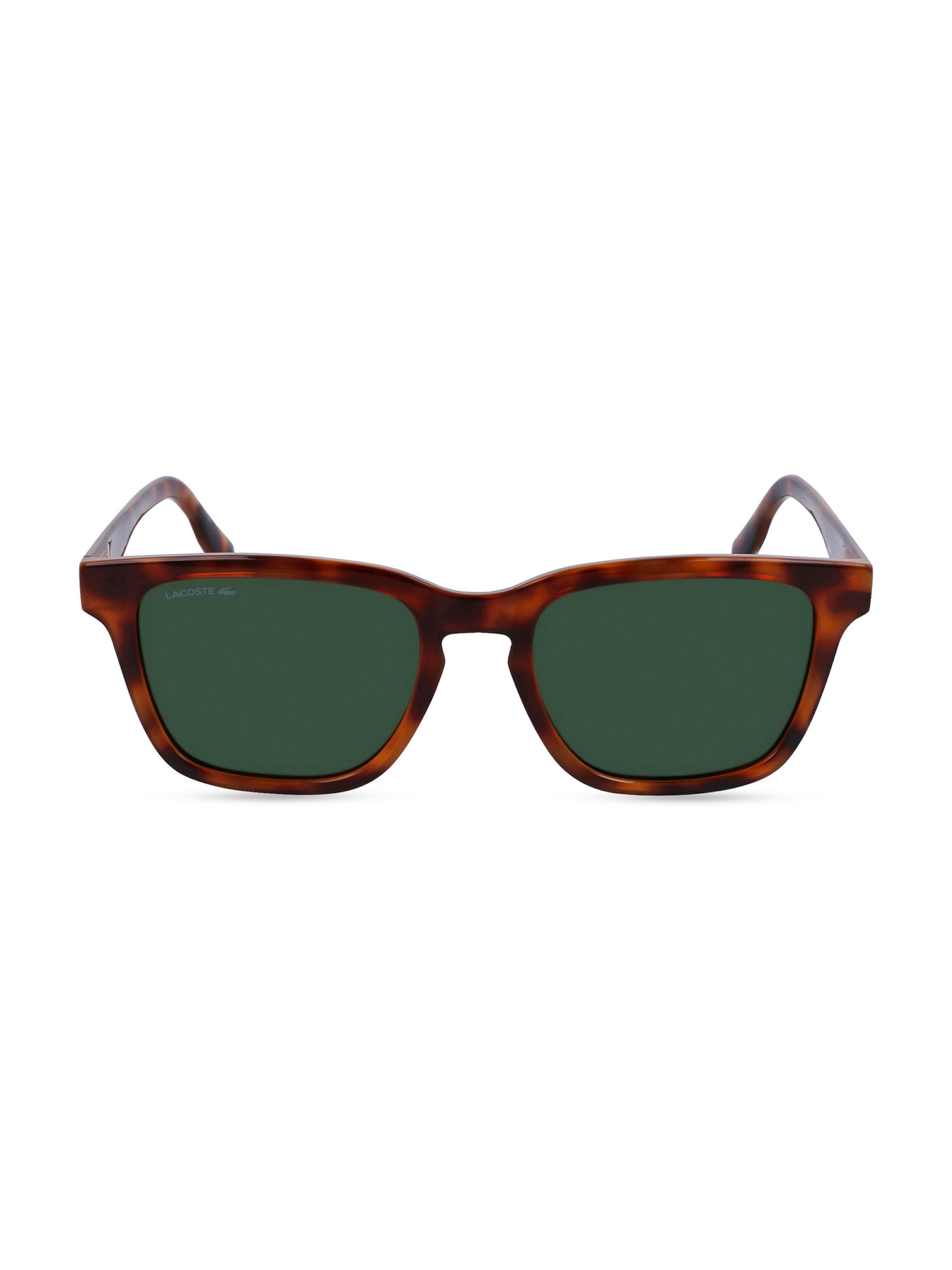 Lacoste Men's Color Block Sport-Inspired 53MM Rectangular Sunglasses - Tortoise