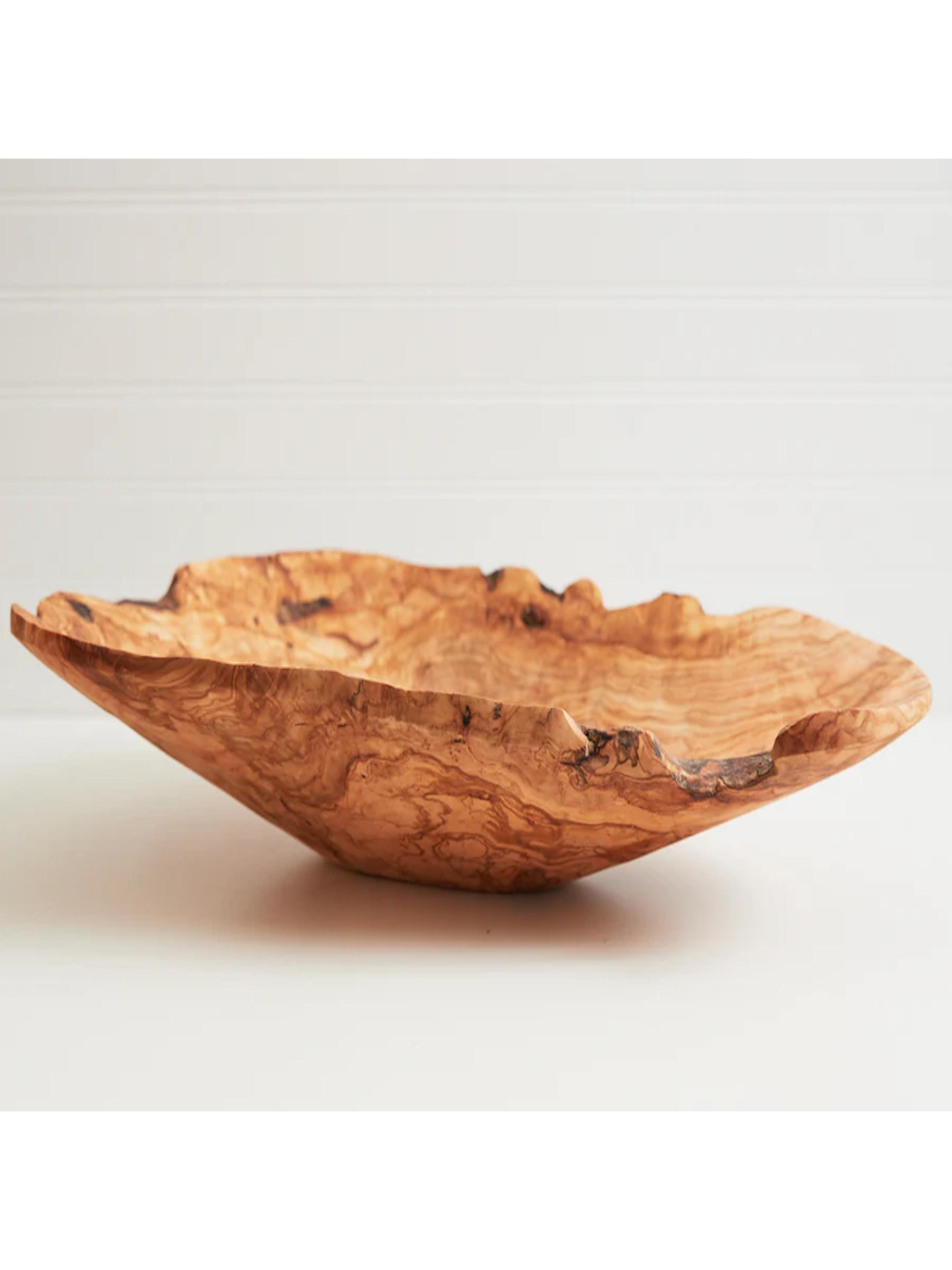 Verve Culture Italian Olivewood Large Salad Bowl