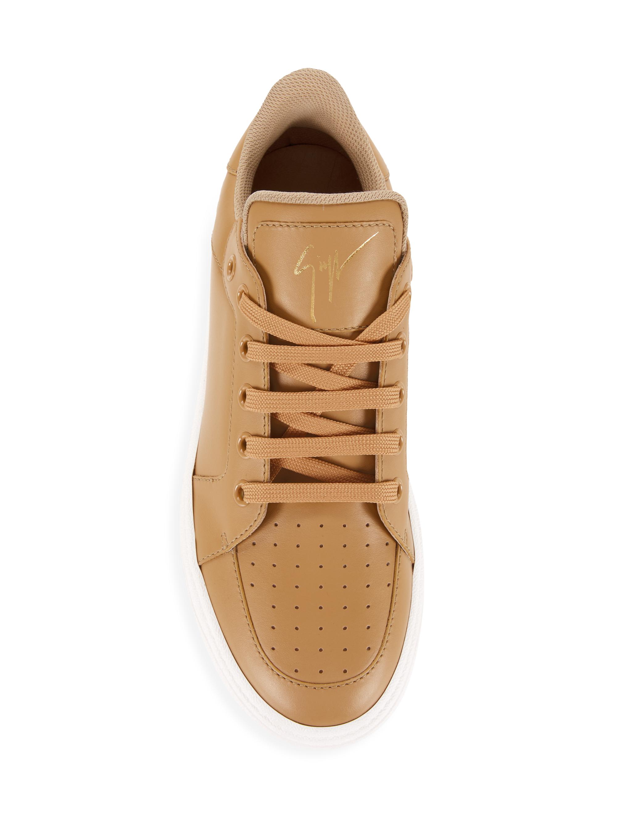 Giuseppe Zanotti Low-Top Leather Sneakers | Saks Fifth Avenue