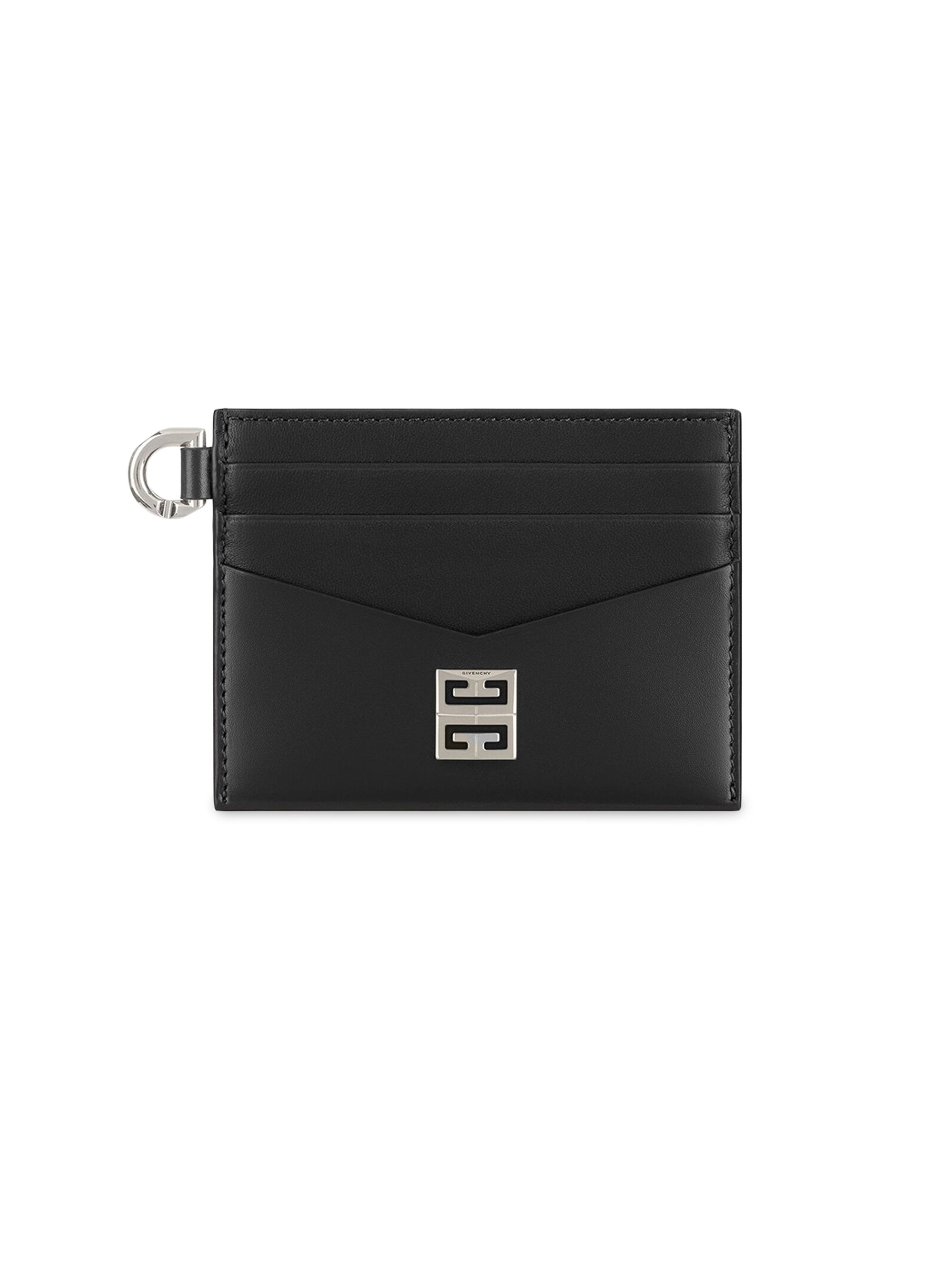 Givenchy 4G Zipped Card Holder in Box Leather | Saks Fifth Avenue