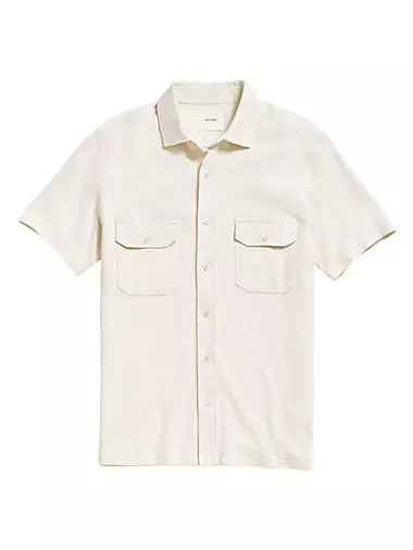 Hemp-Cotton Knit Shirt