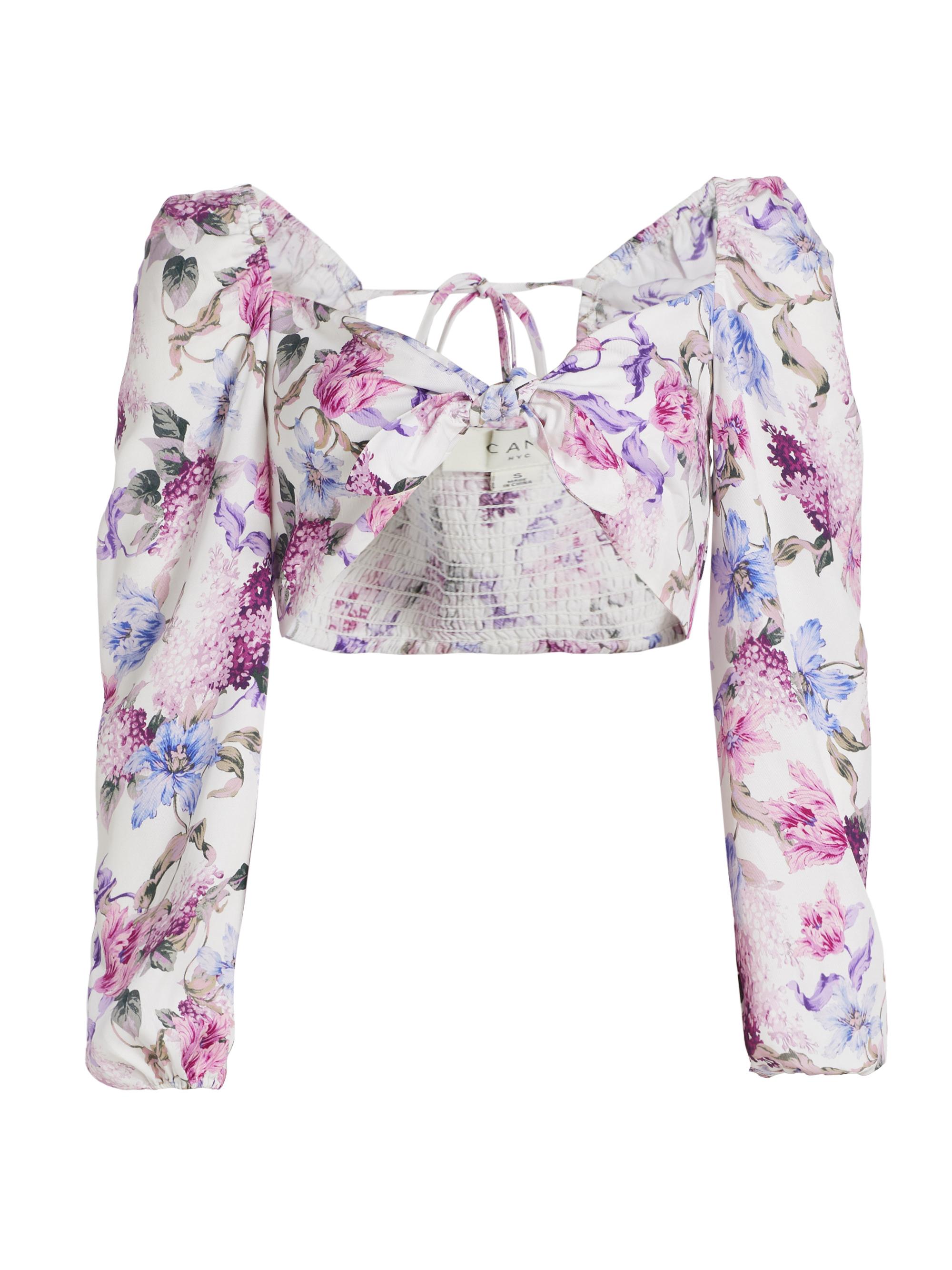 Cami NYC Women's Leilana Floral Cropped Top - Clematis