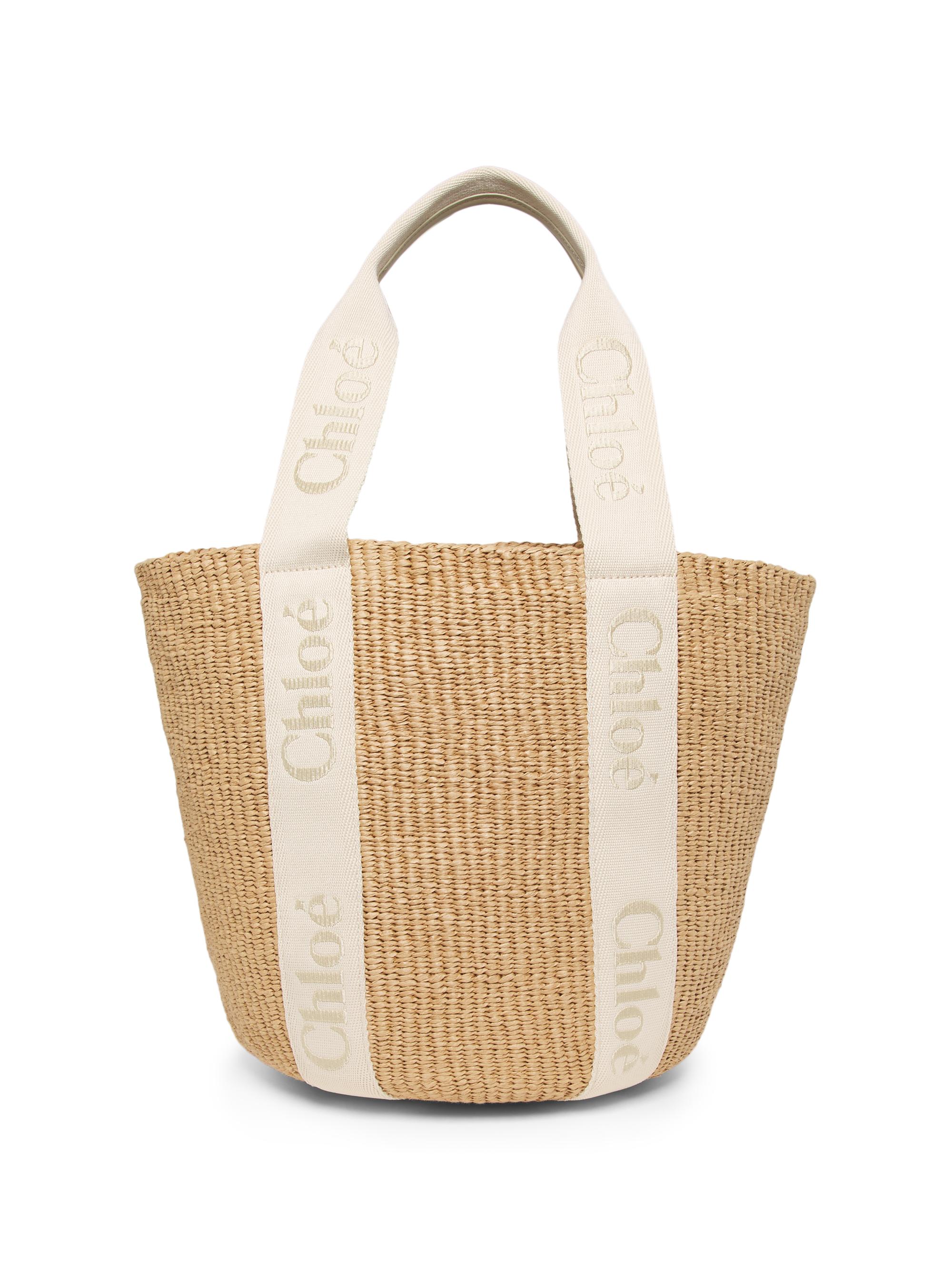 Woody Large Basket Tote Bag