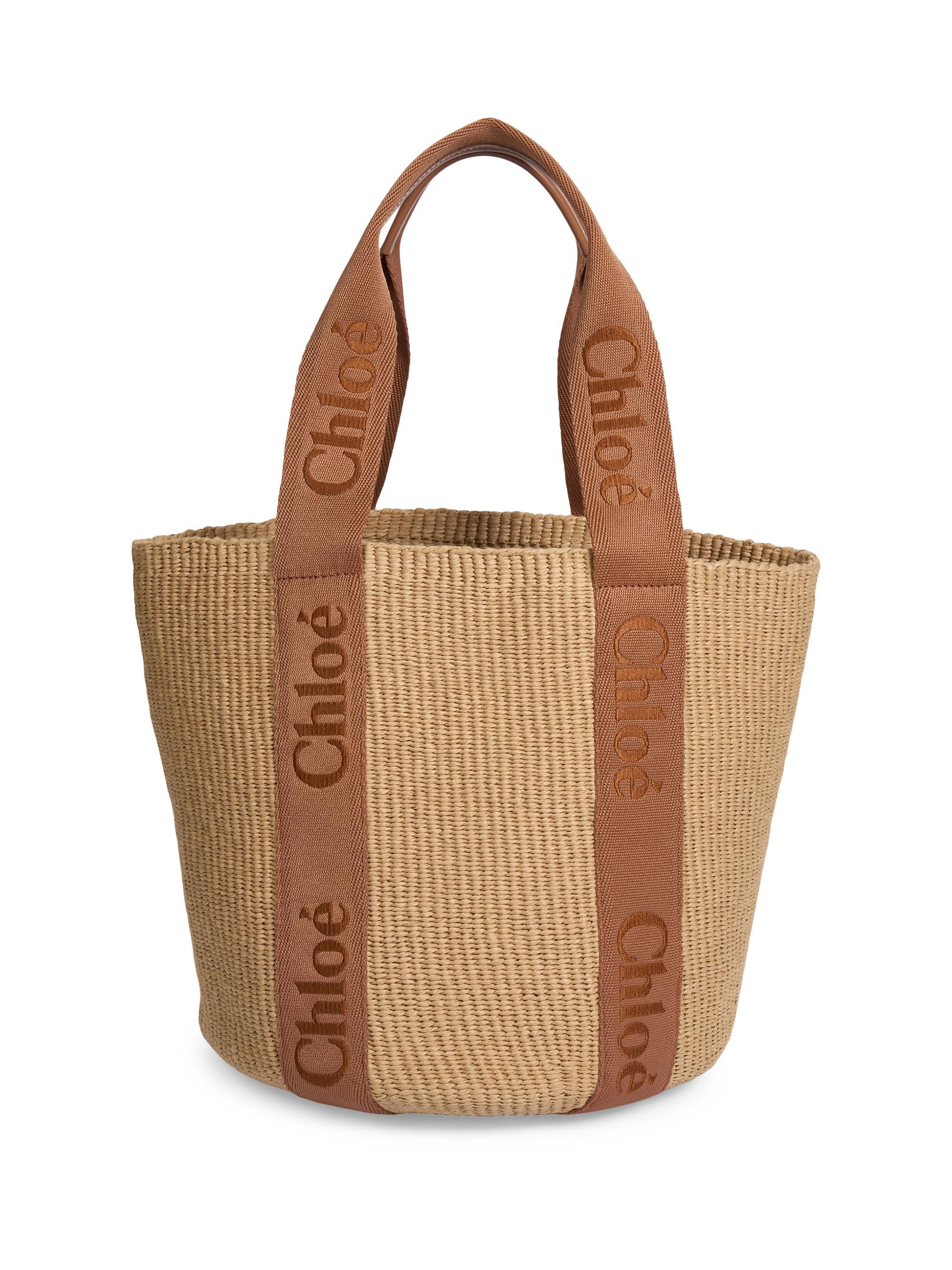 Chloé Women's Woody  Basket Tote Bag - Dusty Tan