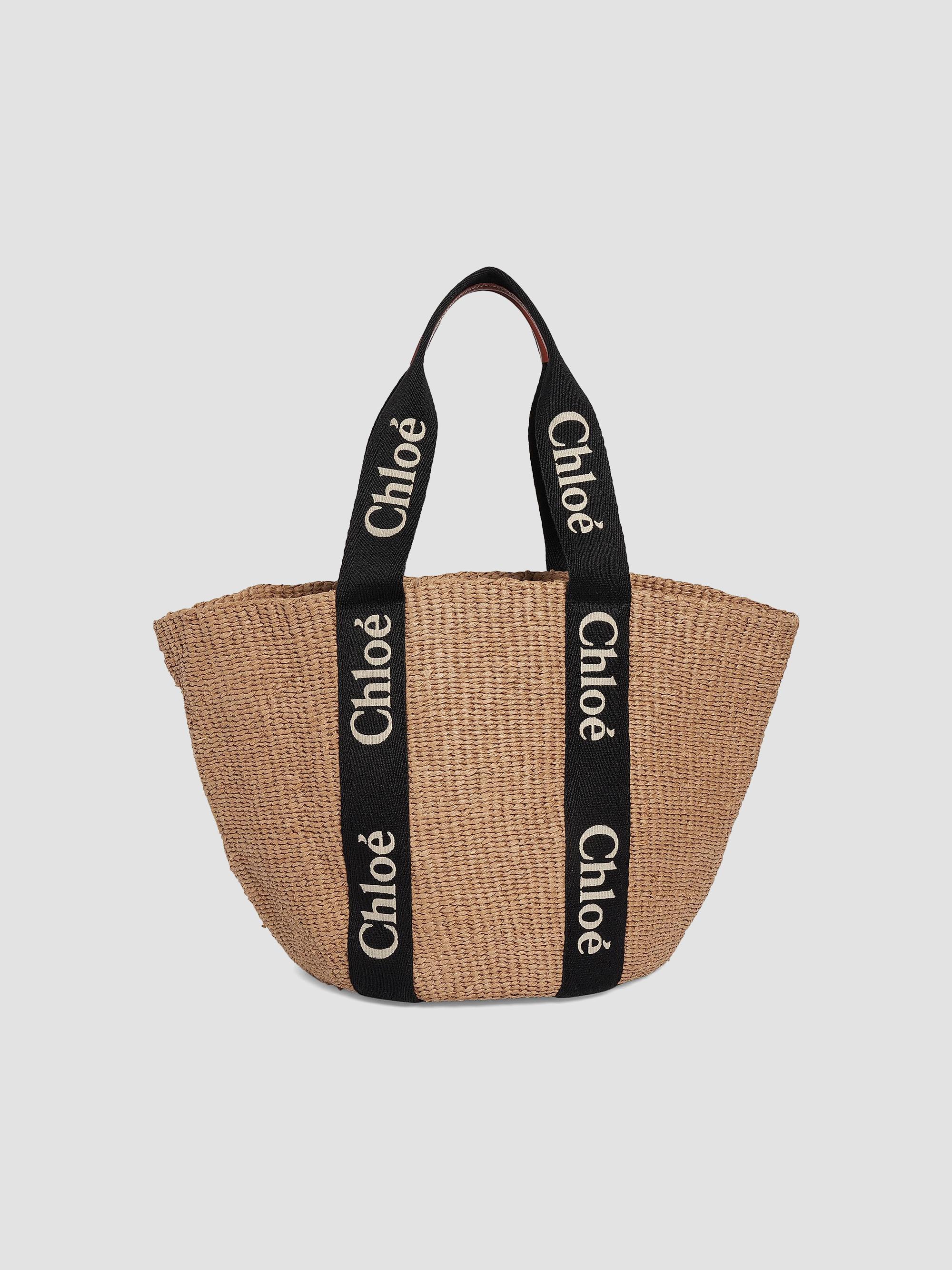 Chloé Women's Woody  Basket Tote Bag - Natural Black | Thumbnail 6