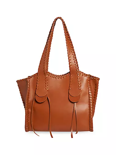 Medium Mony Leather Tote Bag