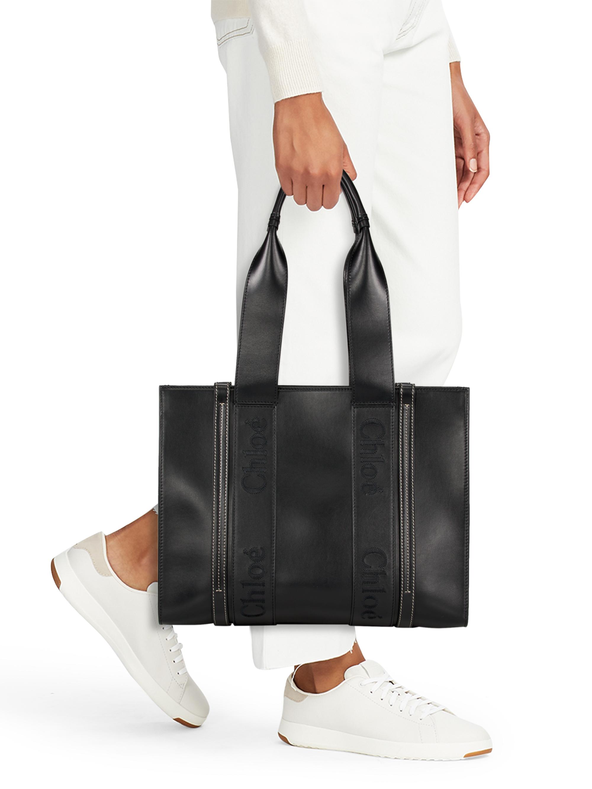 Chloé Medium Woody Leather Tote Bag | Saks Fifth Avenue