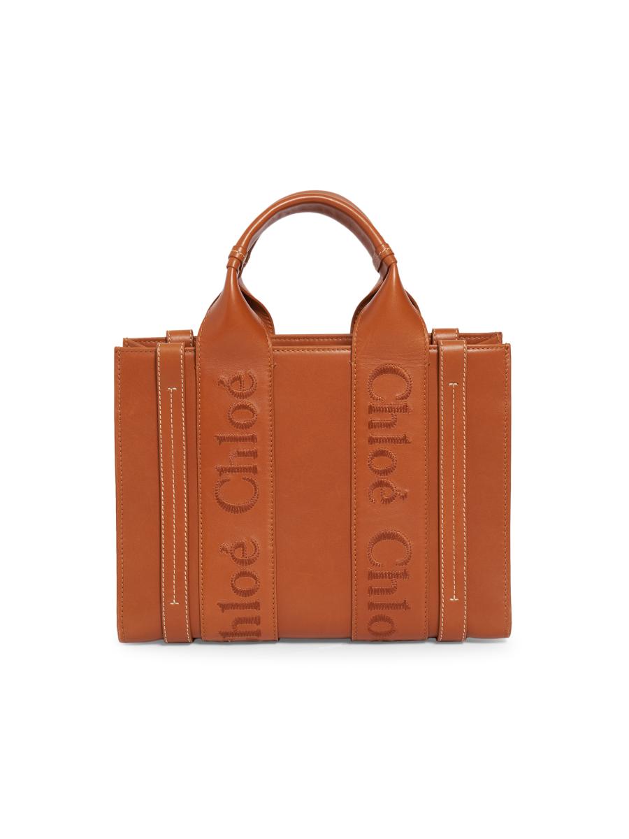 Chloé Small Woody Leather Tote | Saks Fifth Avenue
