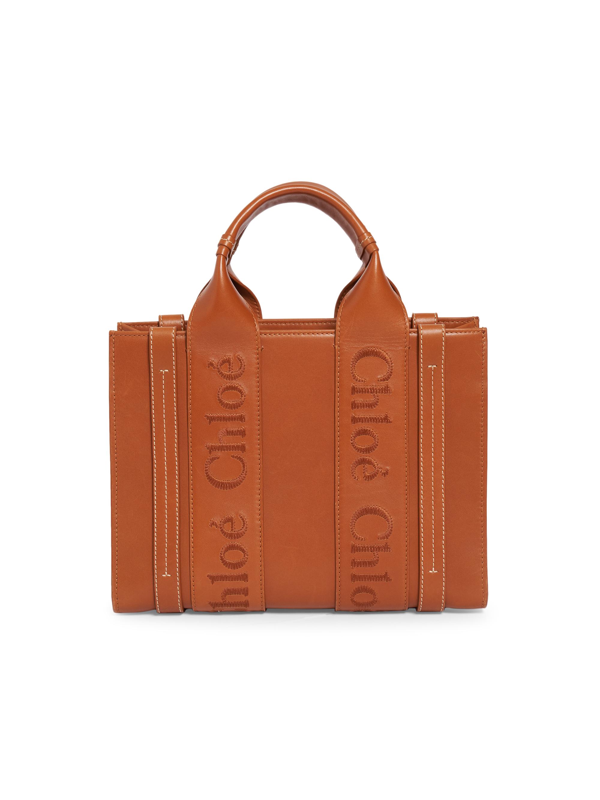Chloé Women's  Woody Leather Tote - Caramel