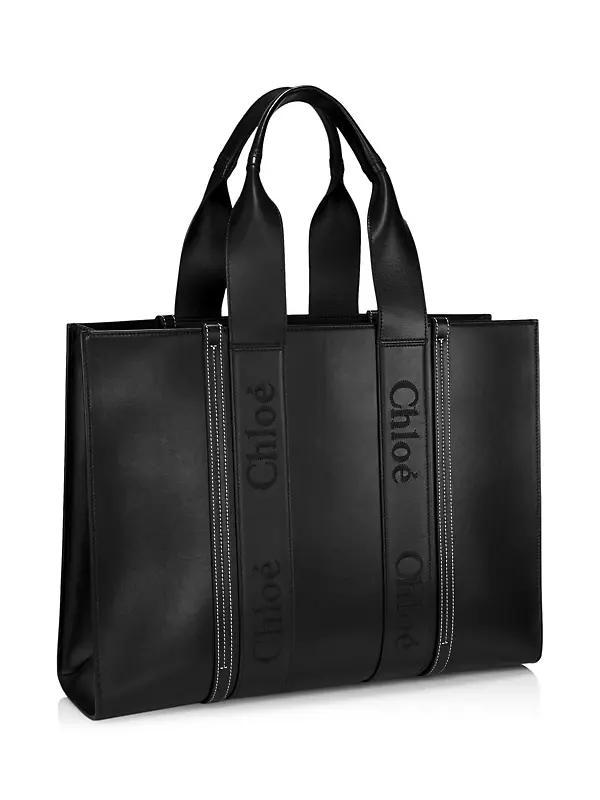 Woody Large Leather Tote