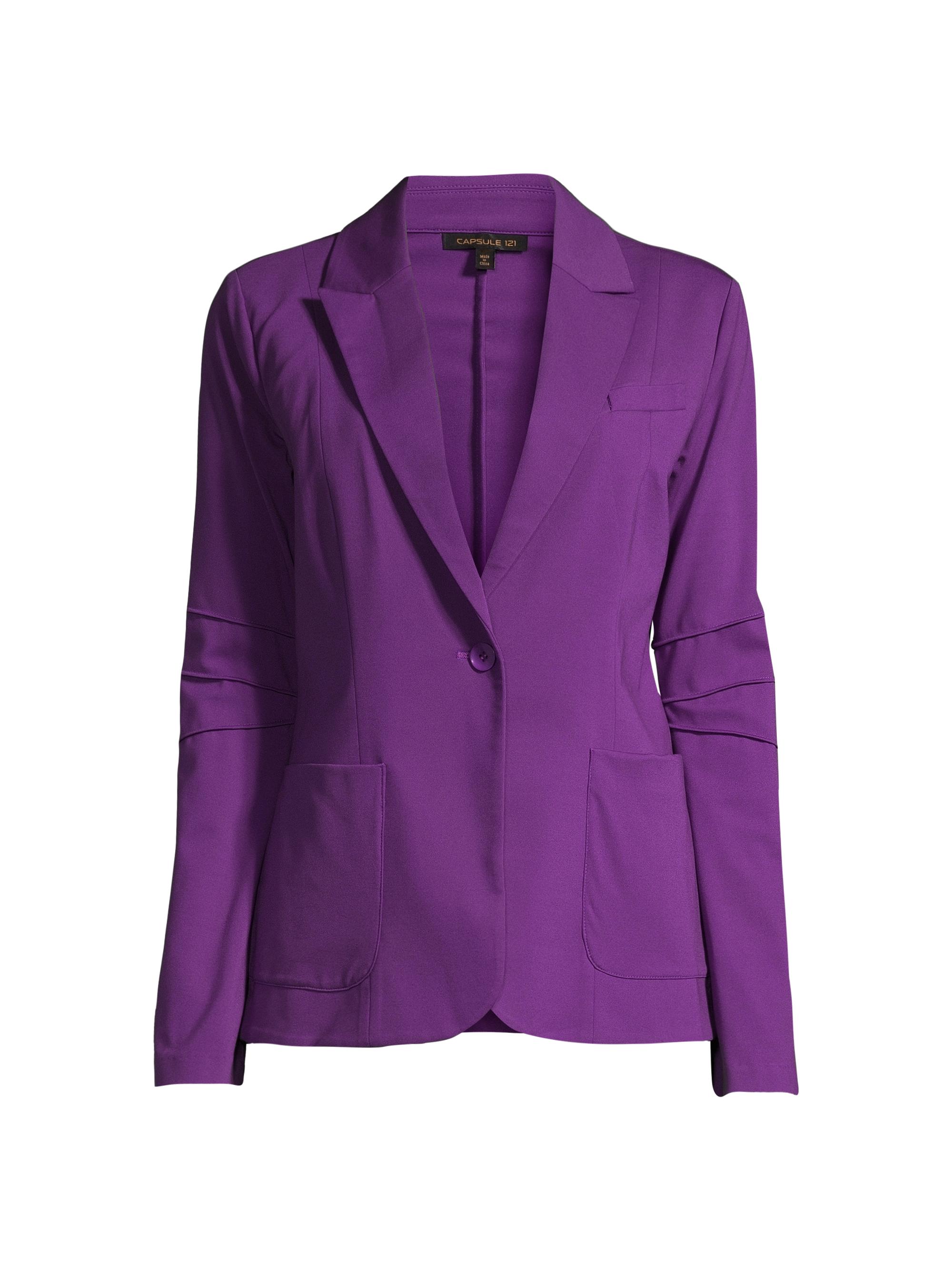 Capsule 121 Women's Lear One-Button Blazer - Purple