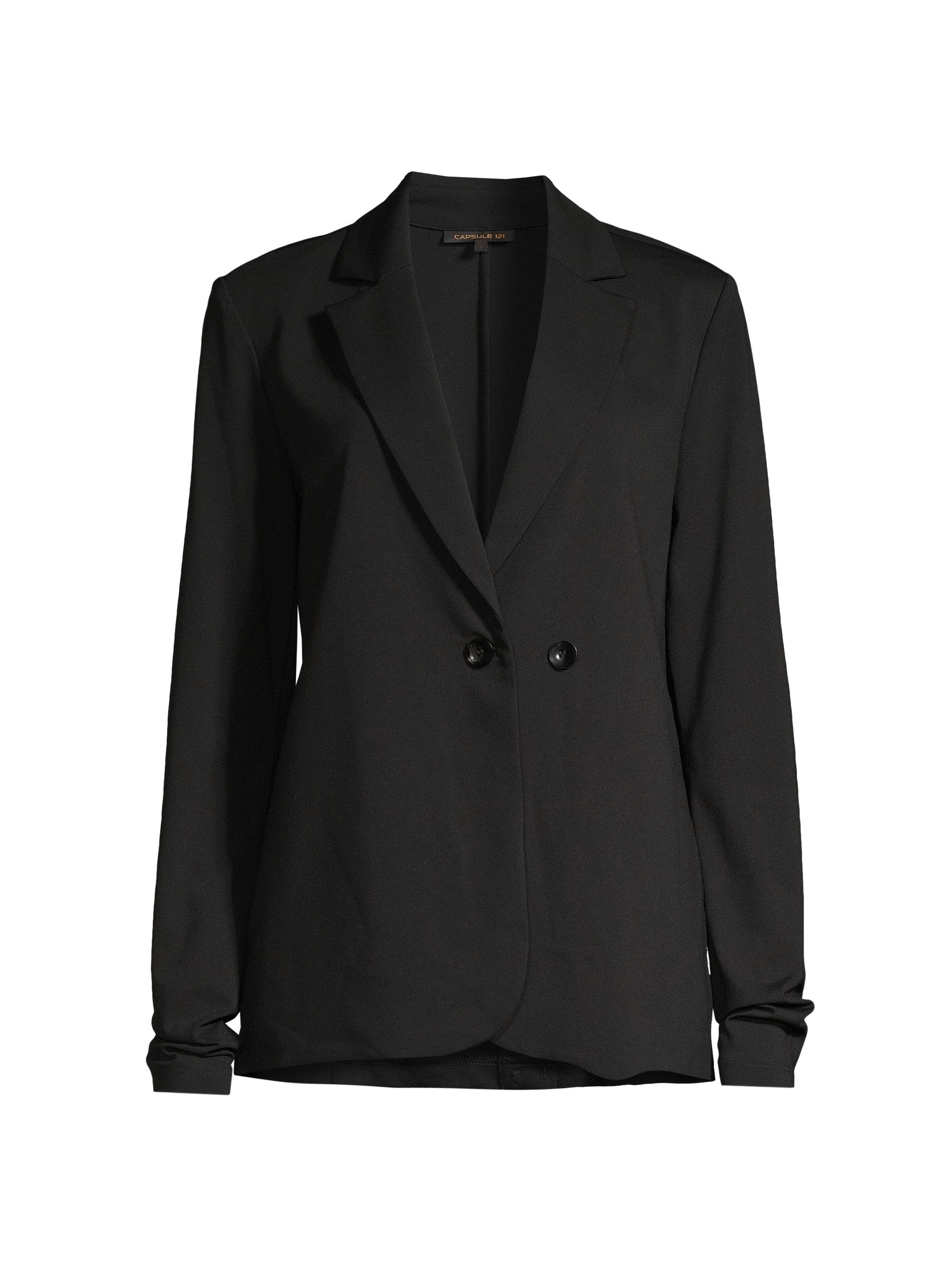 Capsule 121 Women's Streak Double-Breasted Blazer - Black