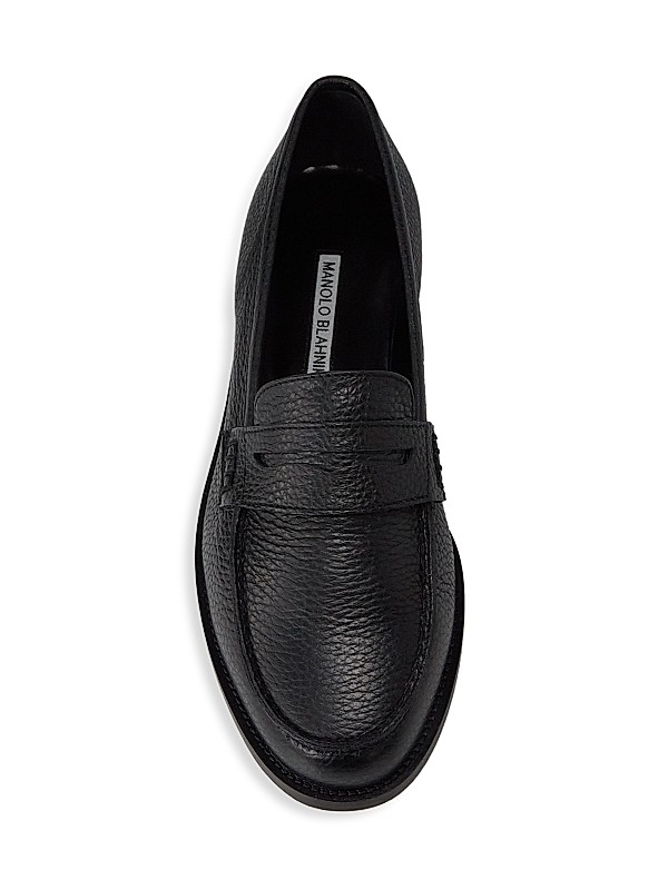 Shop Manolo Blahnik Perrita Leather Loafers | Saks Fifth Avenue Shop Manolo Blahnik Perrita Leather Loafers | Saks Fifth Avenue