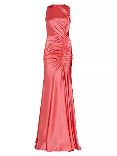 Ruched Charmeuse Gown