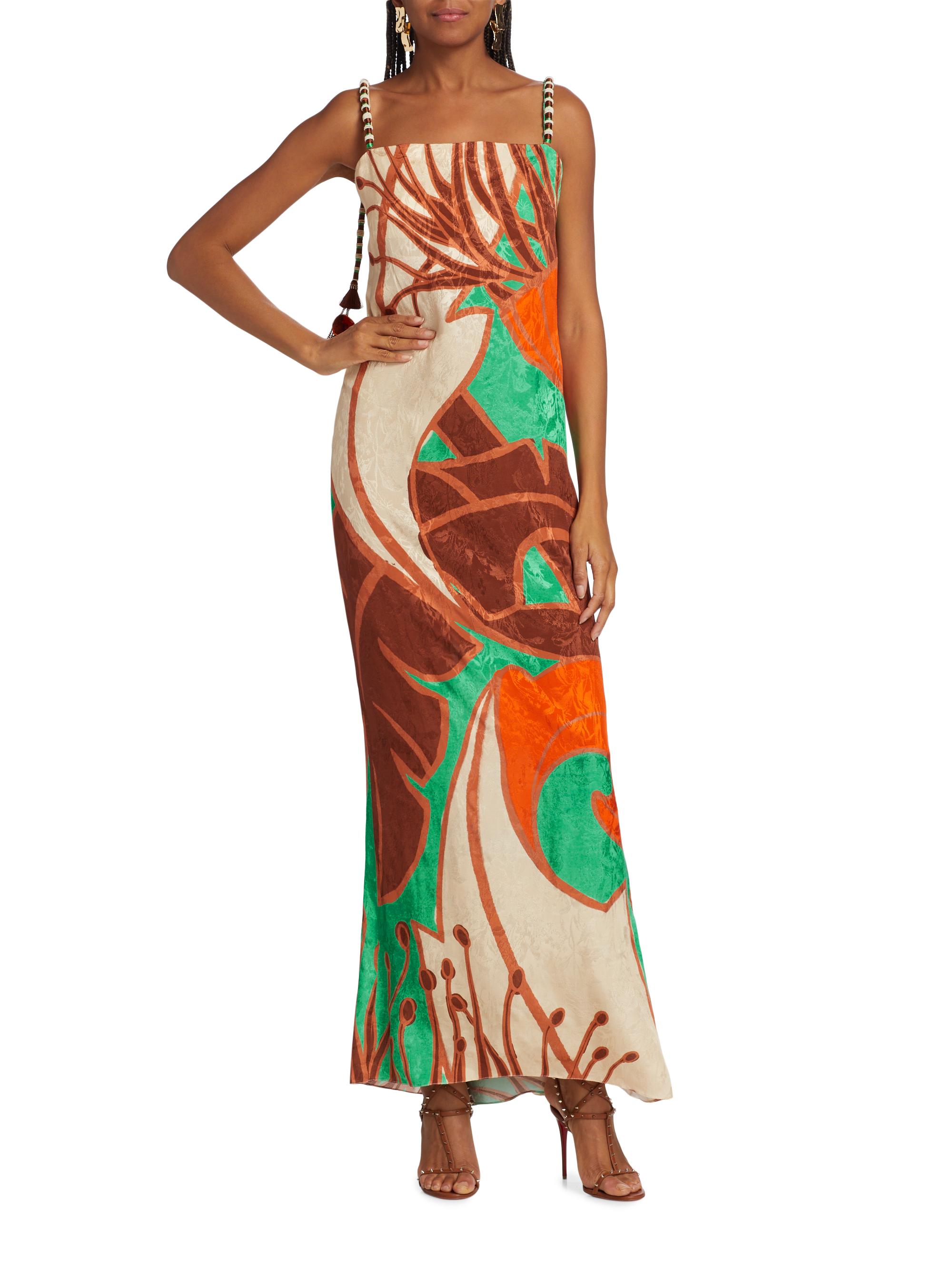 Johanna Ortiz Hidden Paradise Printed Jacquard Maxi Dress | Saks