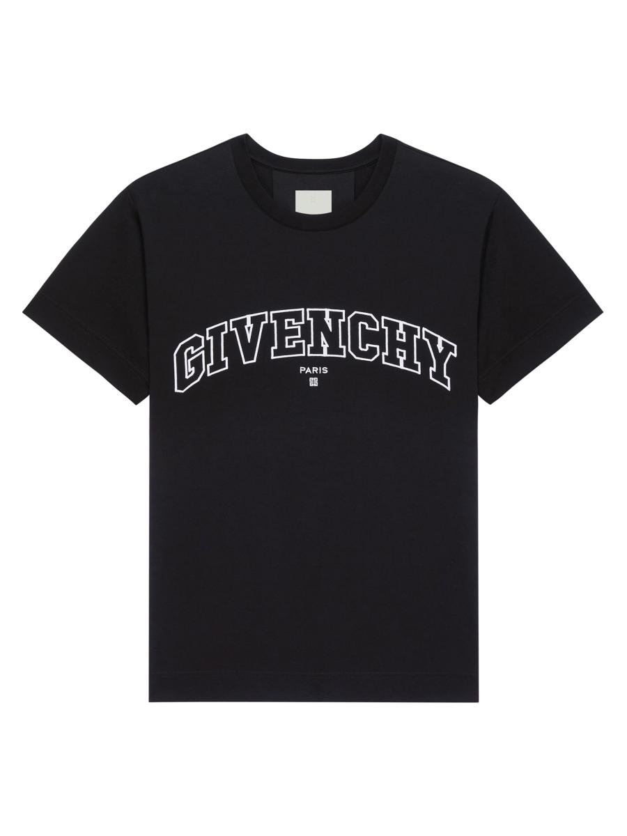 Givenchy Logo Embroidered College Classic-Fit T-Shirt | Saks Fifth