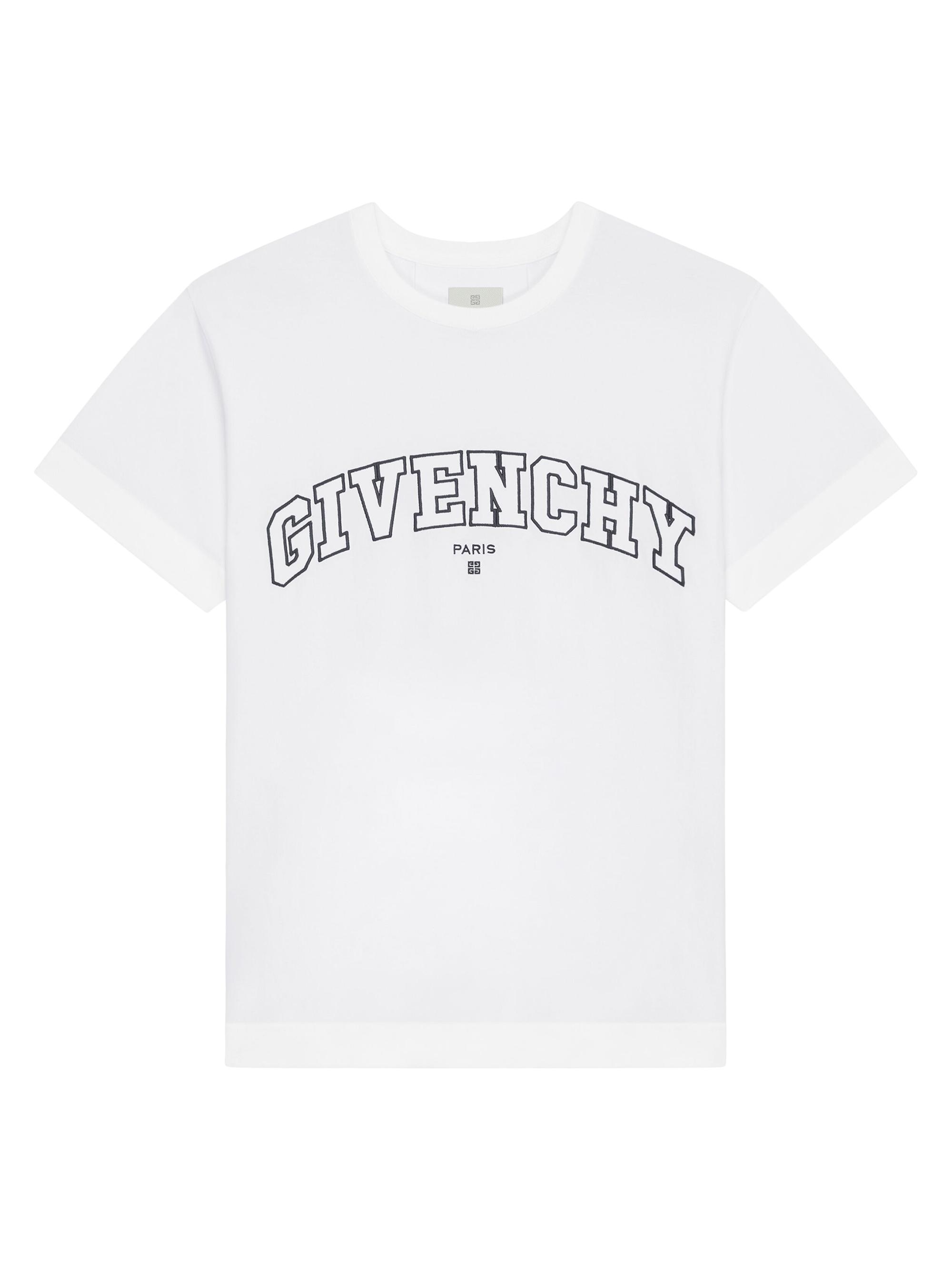 Givenchy Logo Embroidered College Classic-Fit T-Shirt | Saks Fifth