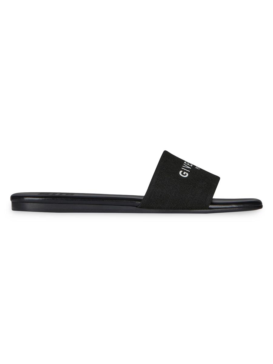 【GIVENCHY】4G mules in canvas◆関税・送料込◆ Givenchy 4G Flat Mules in Canvas | Saks Fifth Avenue