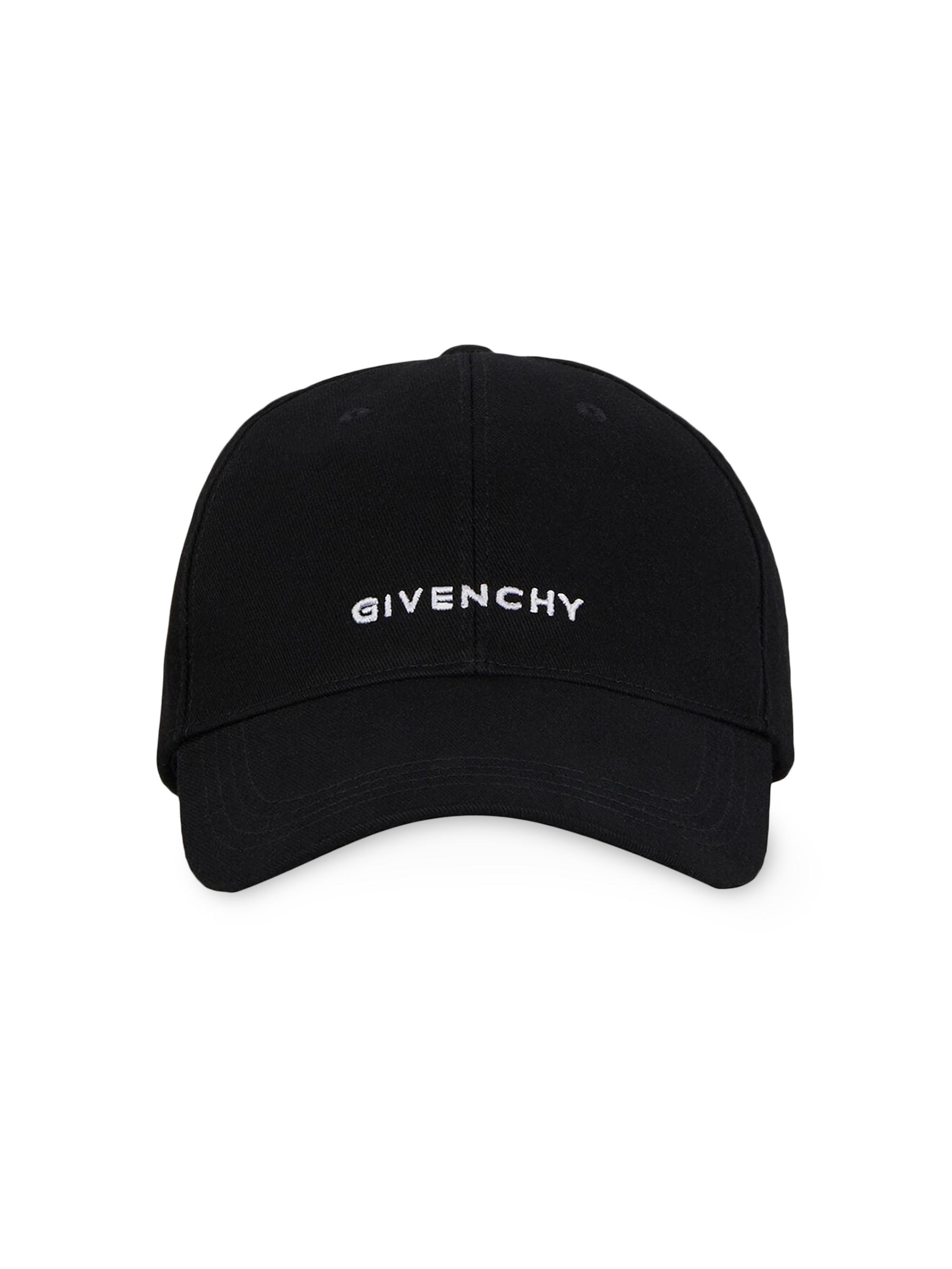 Givenchy Men's Embroidered Curved Cap - Black