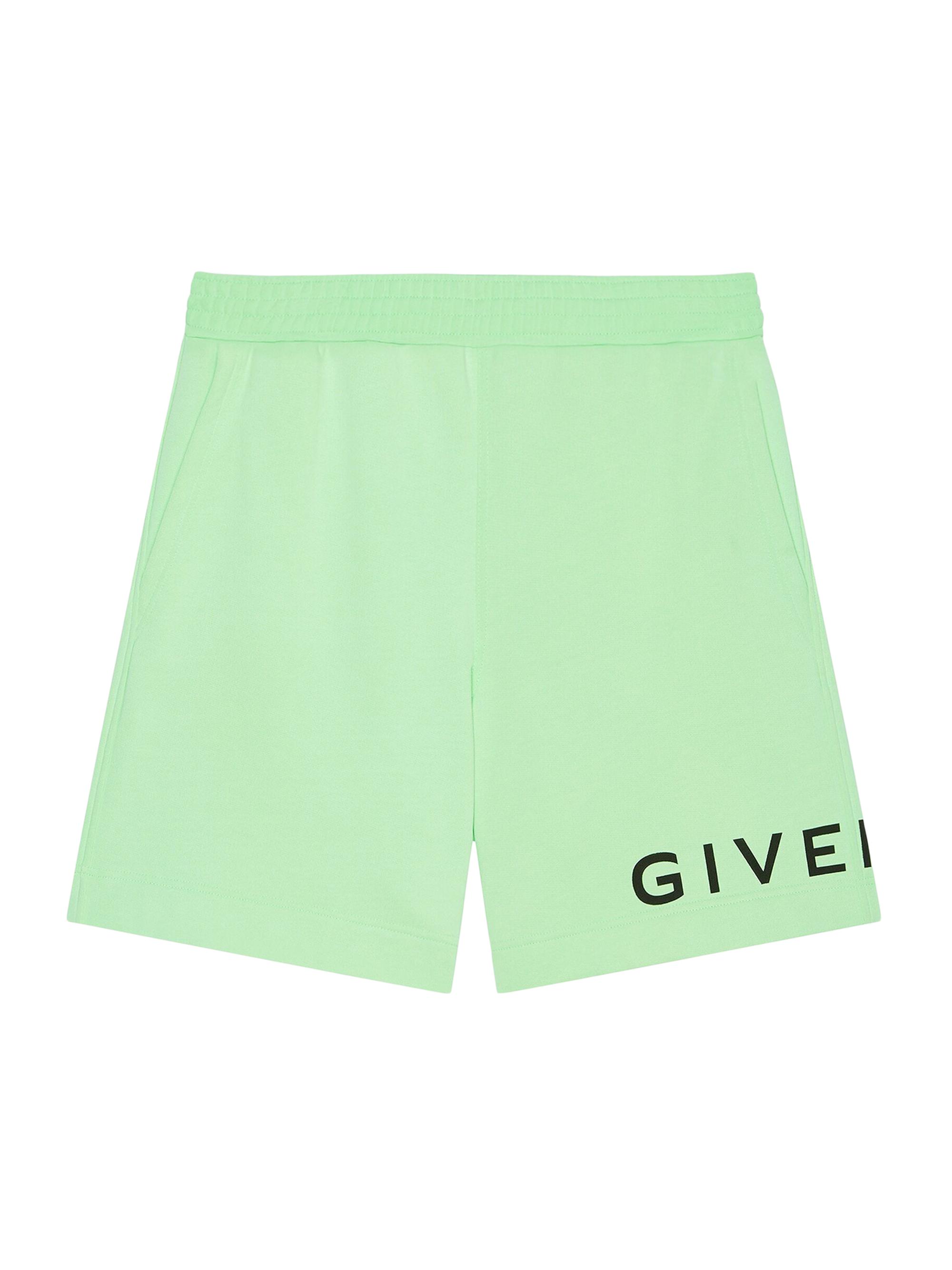 Givenchy Men's Boxy Logo Shorts - Mint Green