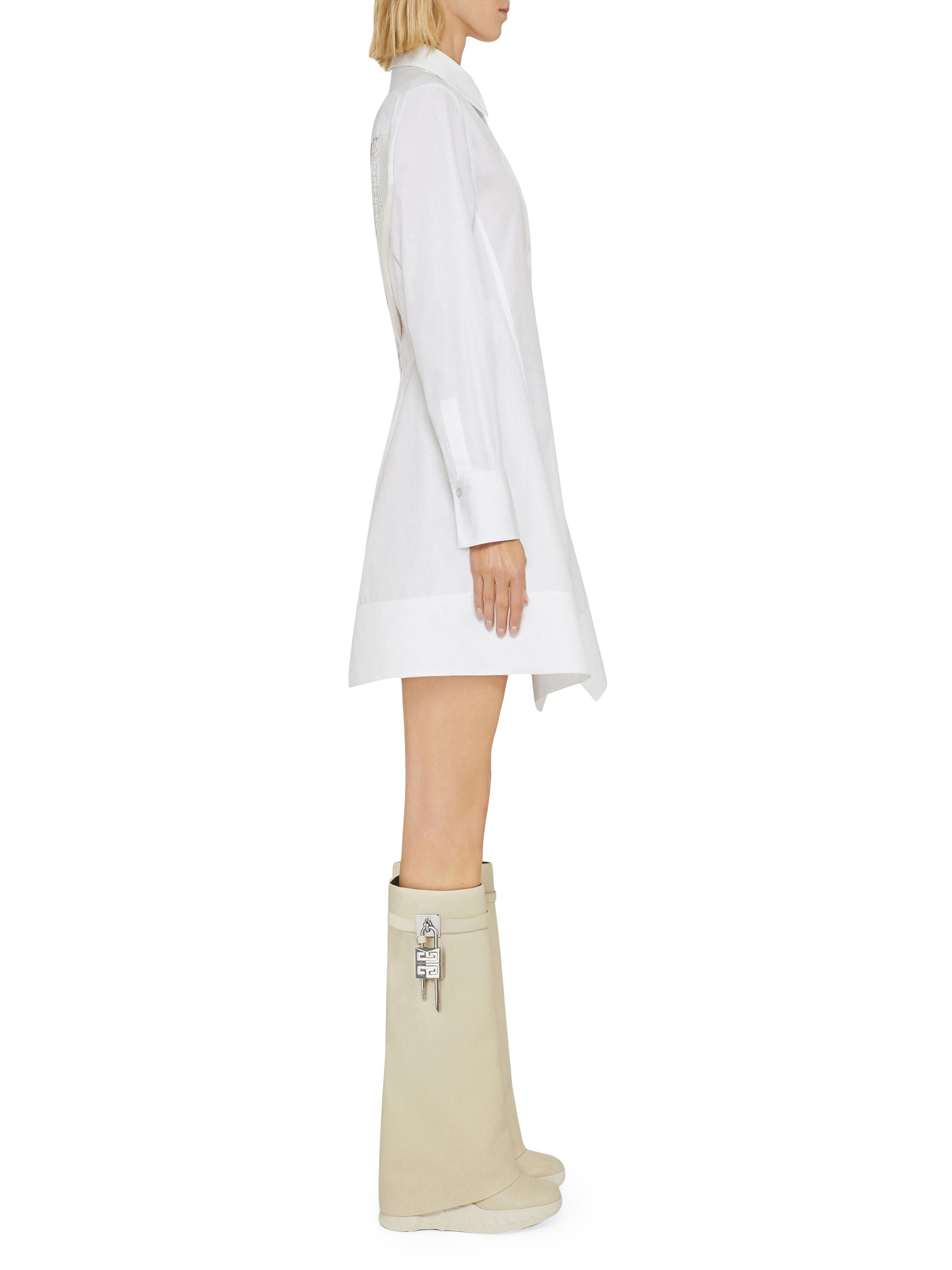 Givenchy Women's Shark Lock Biker Boots in Grained Leather - Beige