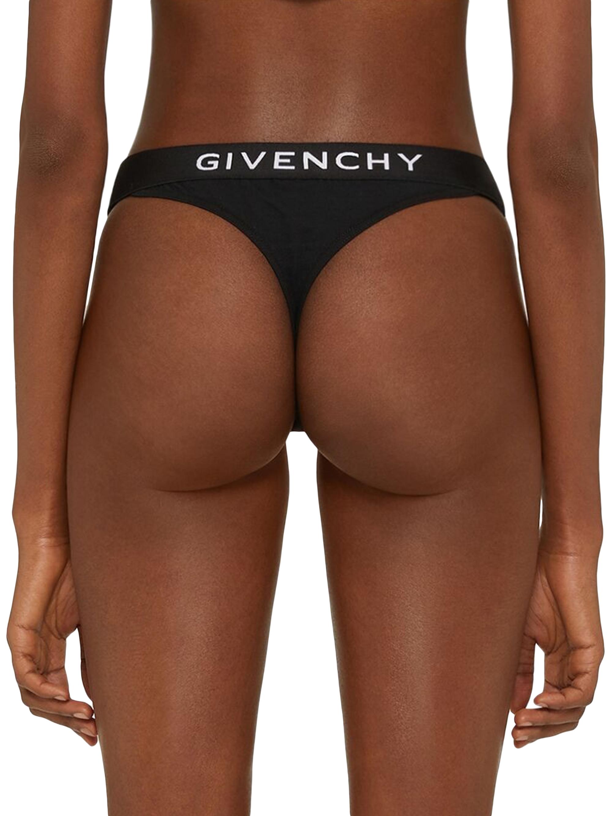 Givenchy Thong in Jersey Bio with 4G Signature | Saks Fifth Avenue