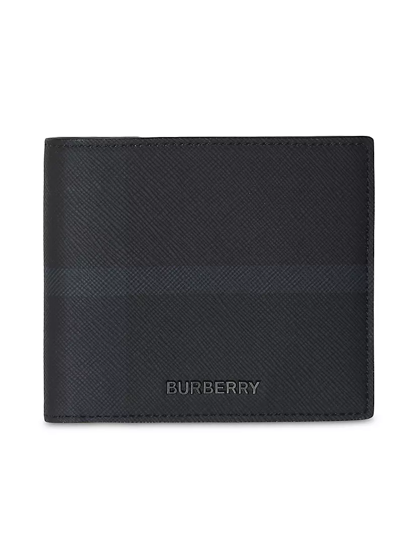 Men's Exaggerated Check Flap Wallet, BURBERRY