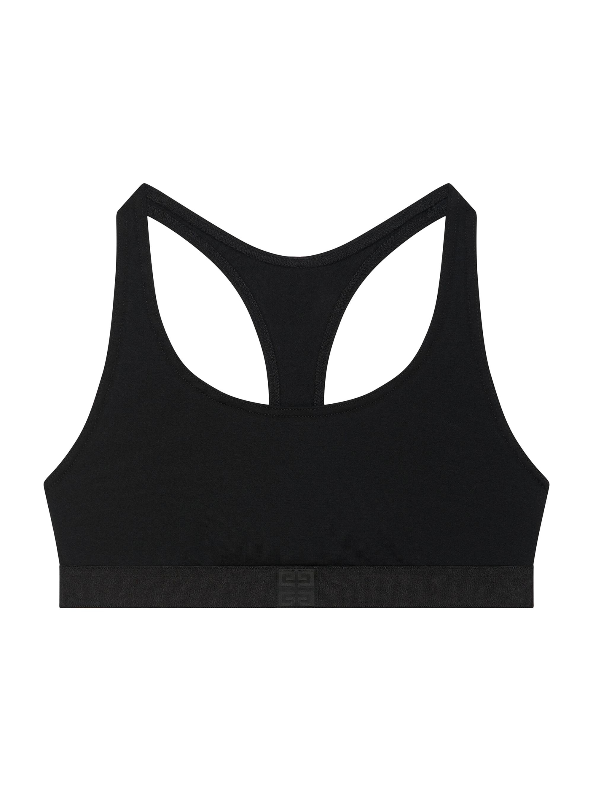 Givenchy Women's Brassière in Jersey Bio With 4G Signature - Black