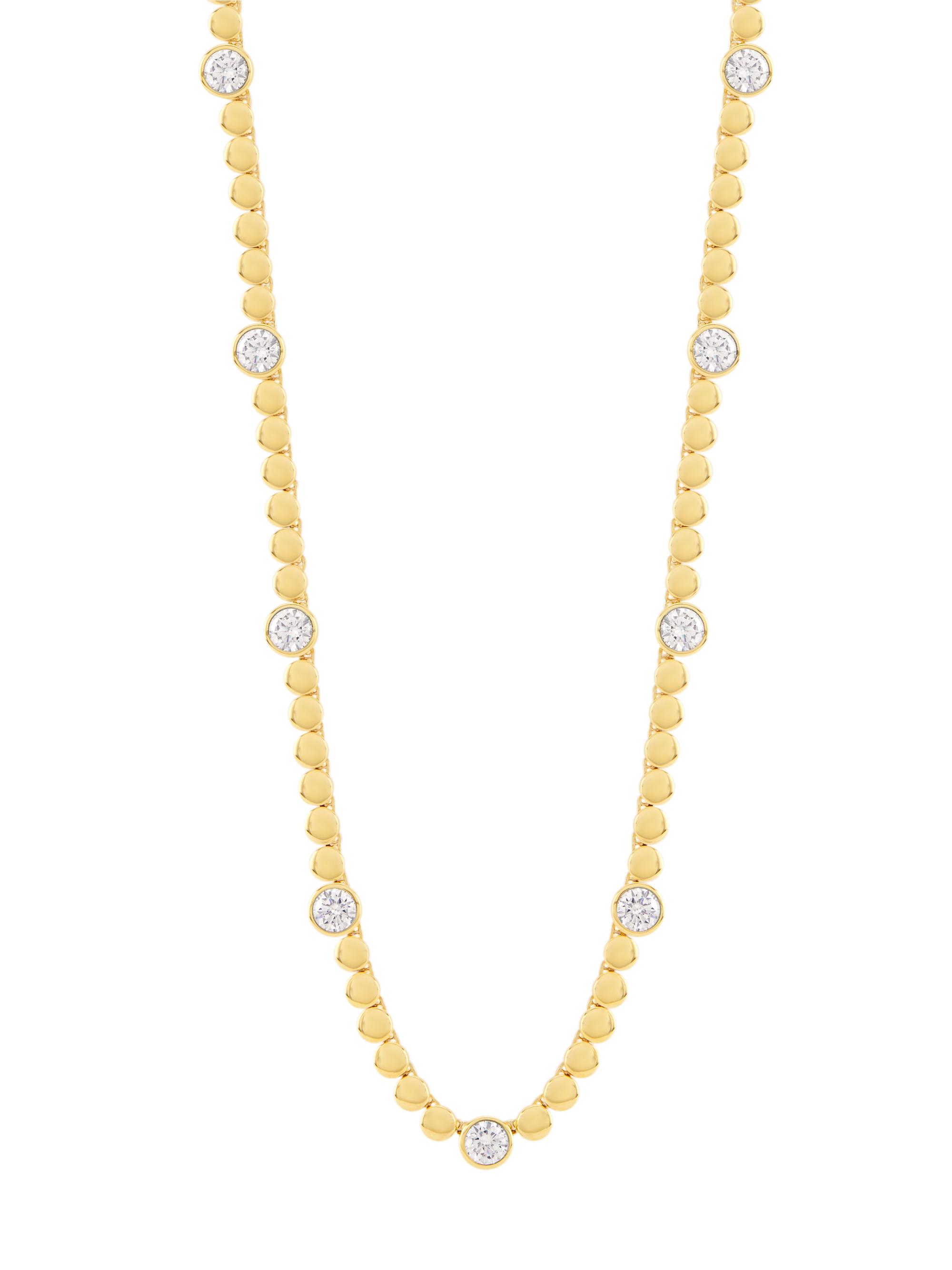 Adriana Orsini Women's Basel 18K Gold-Plated & Cubic Zirconia Station Necklace - Gold