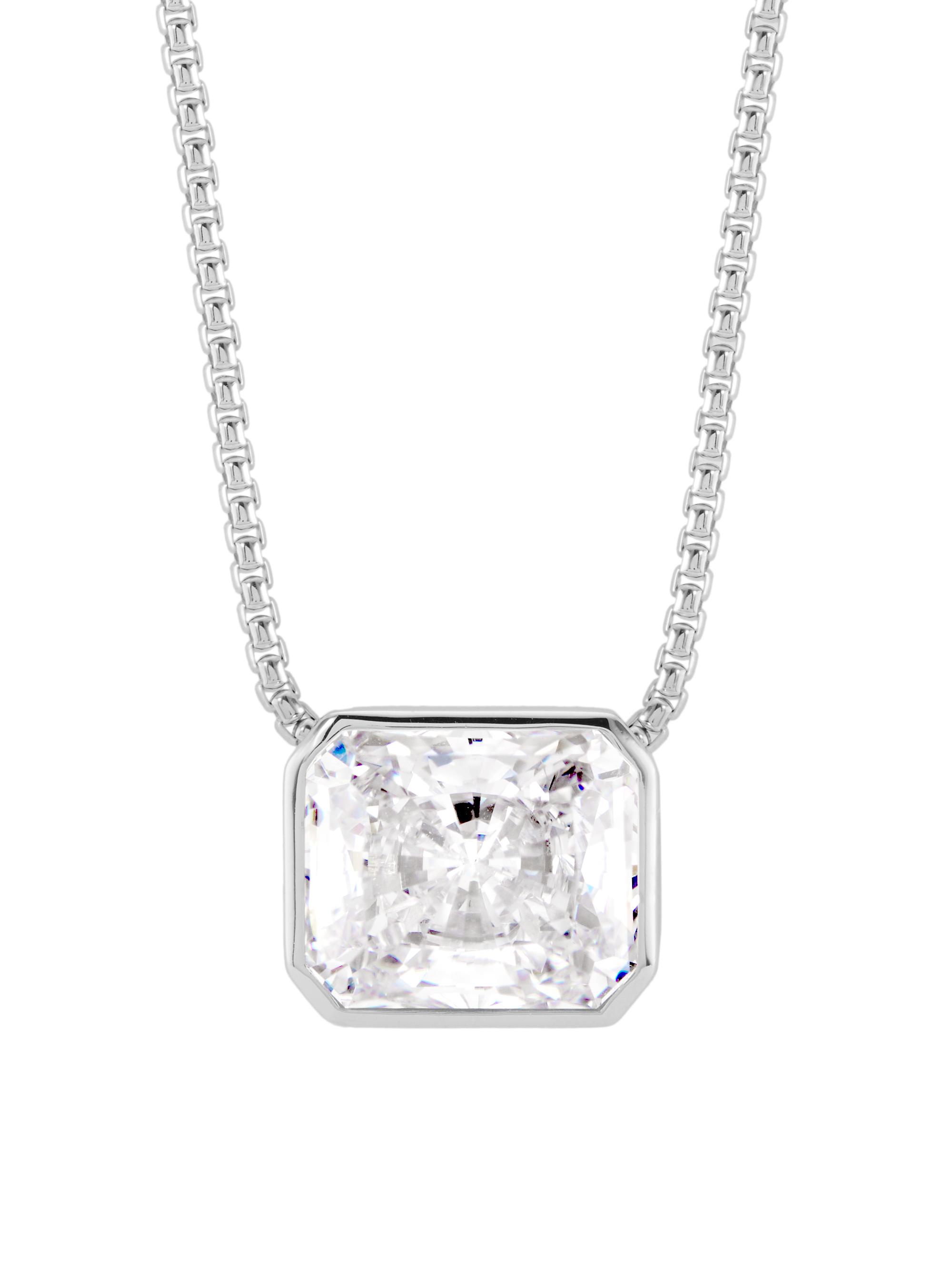 Adriana Orsini Women's Feliz Sterling Silver & Cubic Zirconia  Pendant Necklace - Silver
