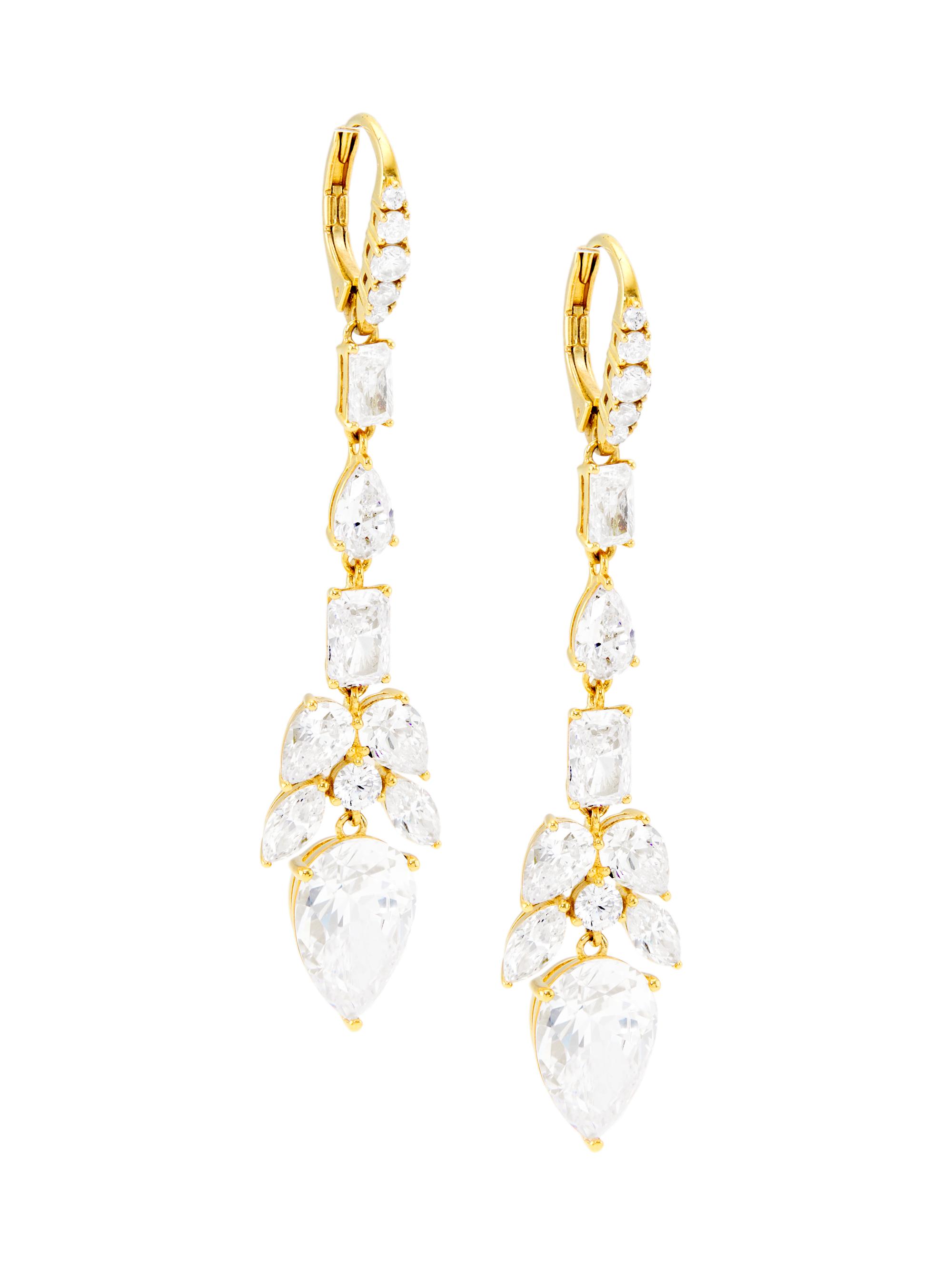 Adriana Orsini Women's Versailles 18K-Gold-Plated & Cubic Zirconia Drop Earrings - Gold