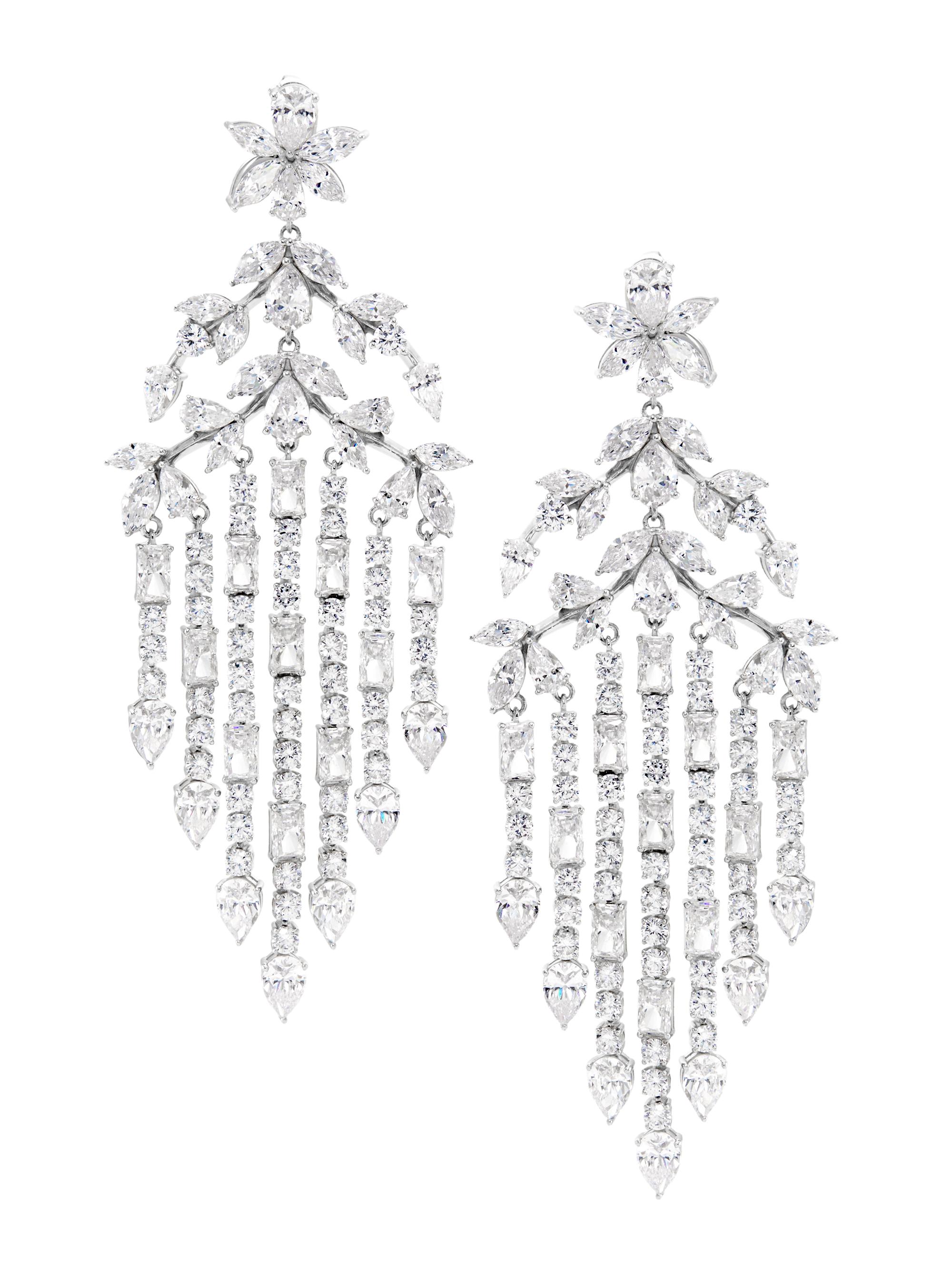 Adriana Orsini Women's Versailles Rhodium-Plated & Cubic Zirconia Chandelier Earrings - Silver